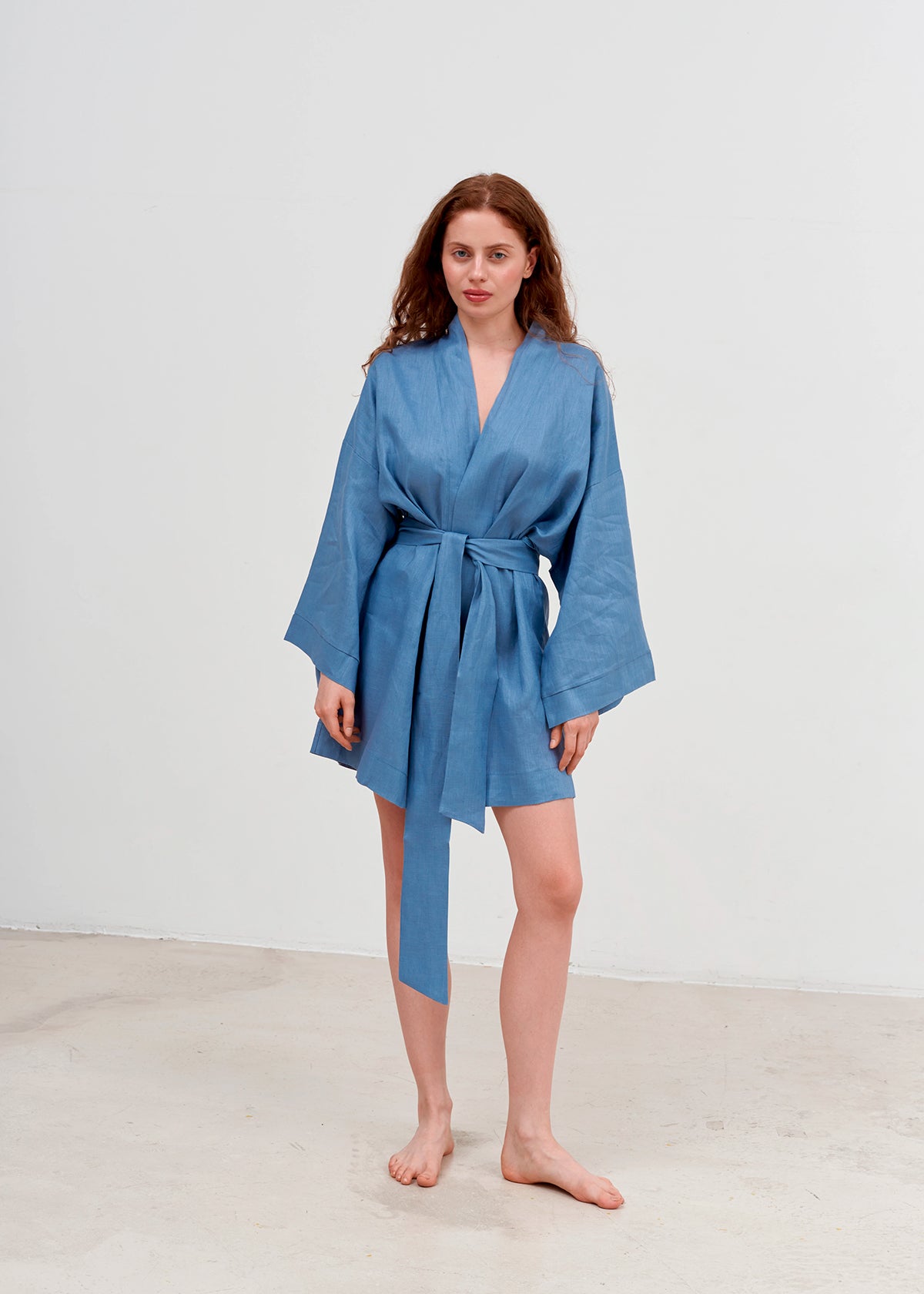 LINEN KIMONO MINI
