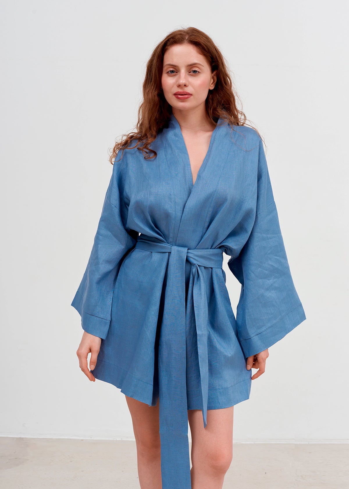 LINEN KIMONO MINI