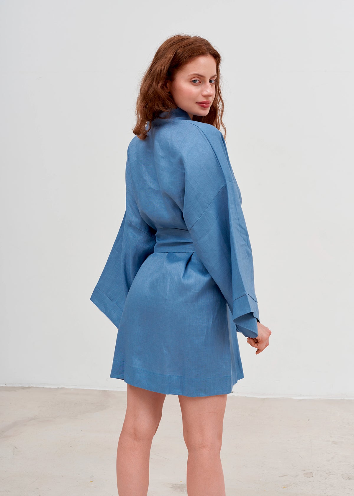 LINEN KIMONO MINI