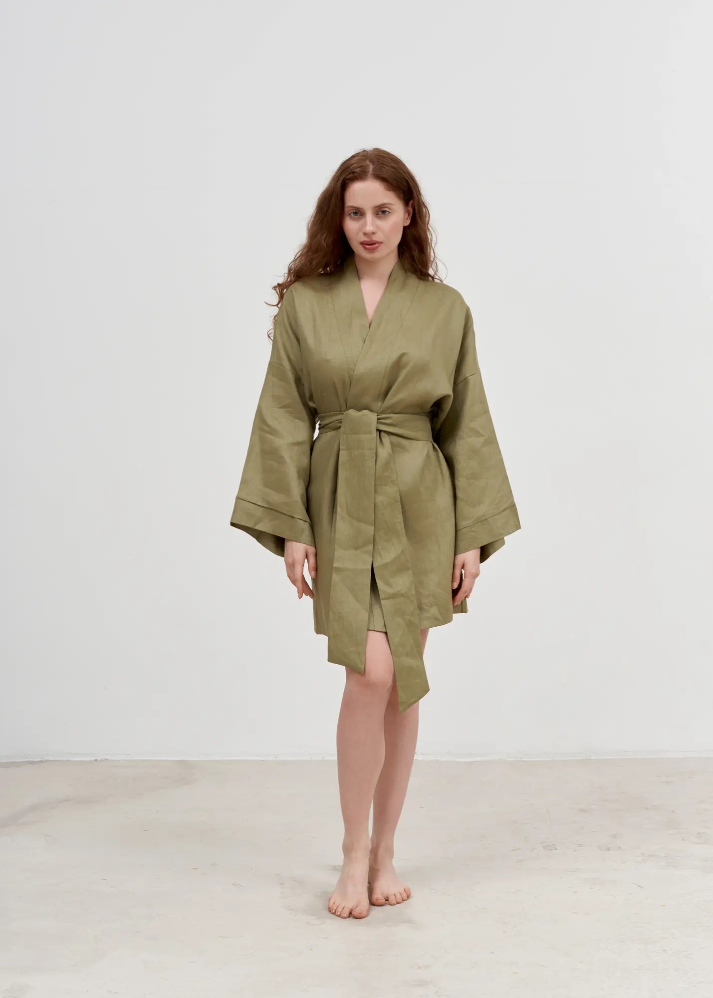 LINEN KIMONO MINI