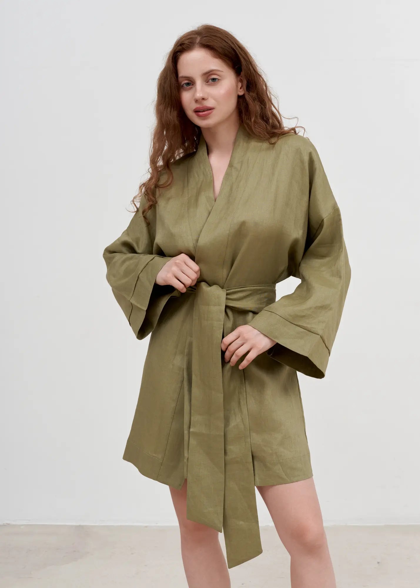 LINEN KIMONO MINI