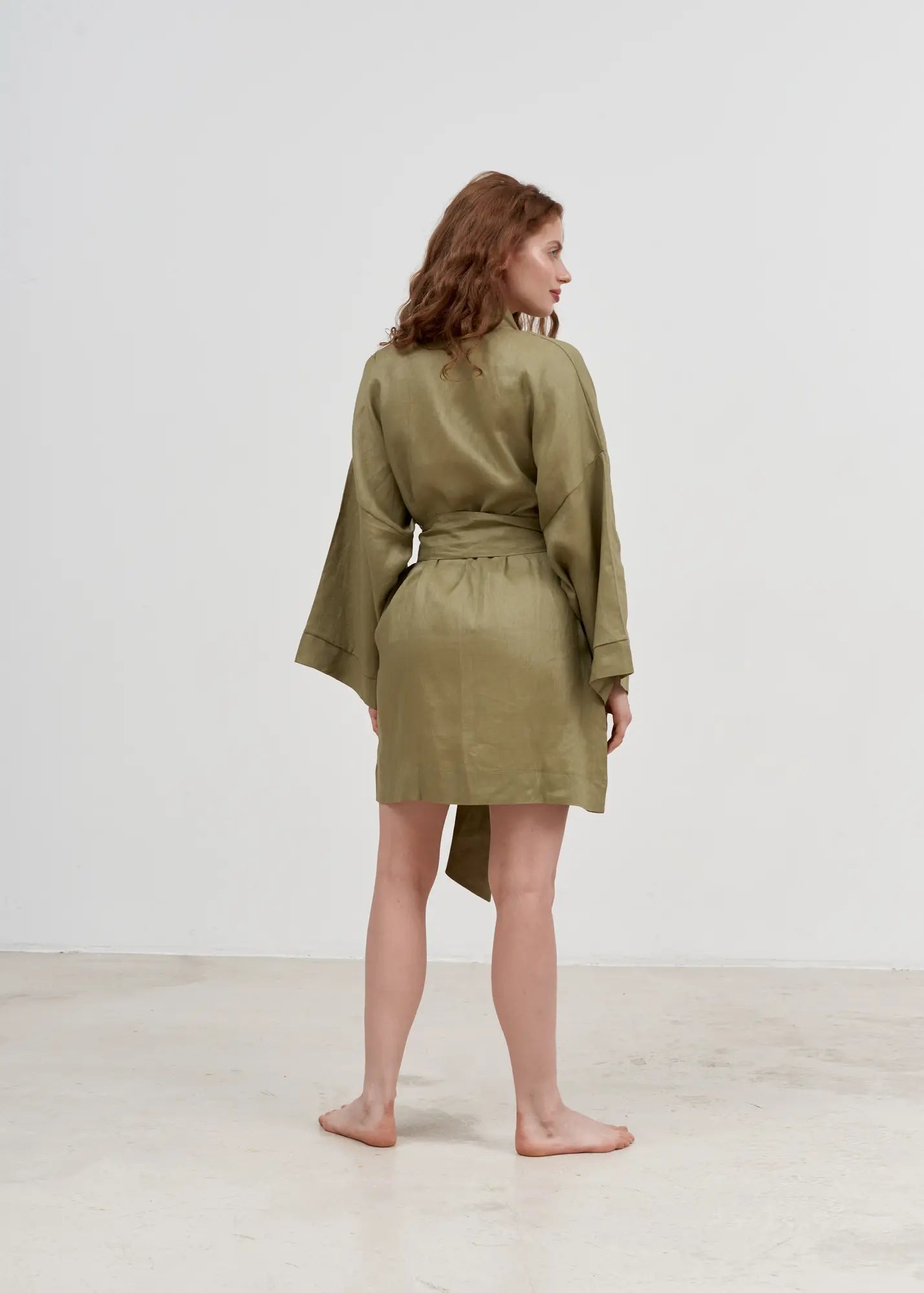 LINEN KIMONO MINI