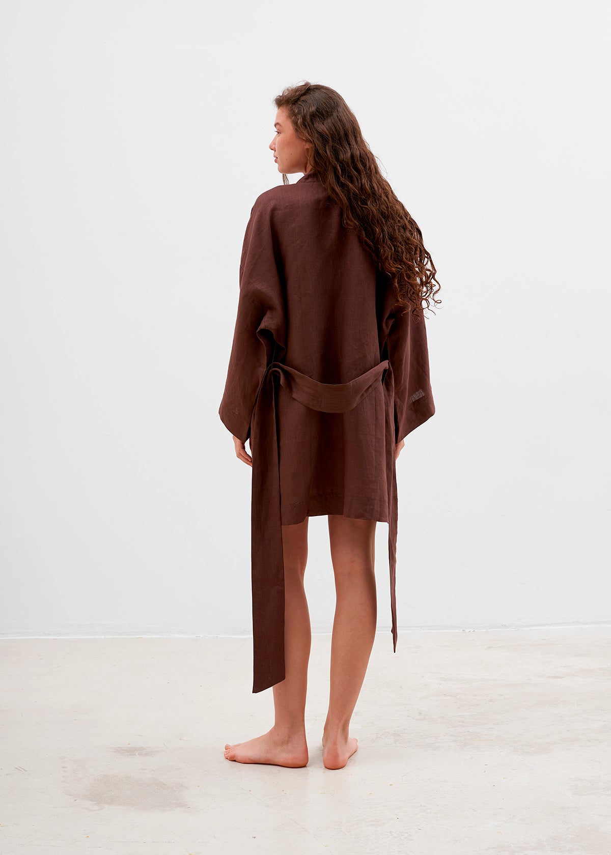 LINEN KIMONO MINI