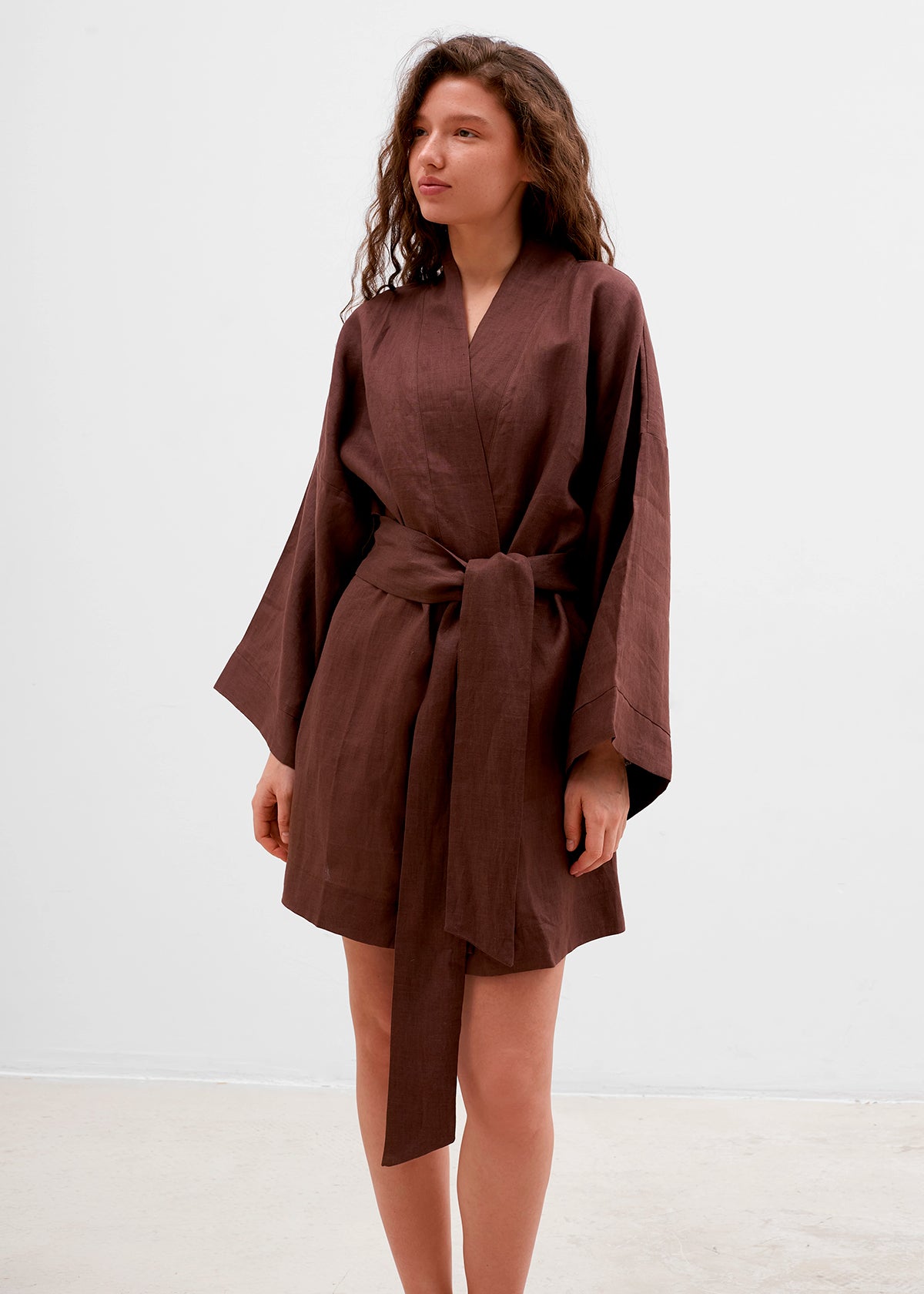 LINEN KIMONO MINI