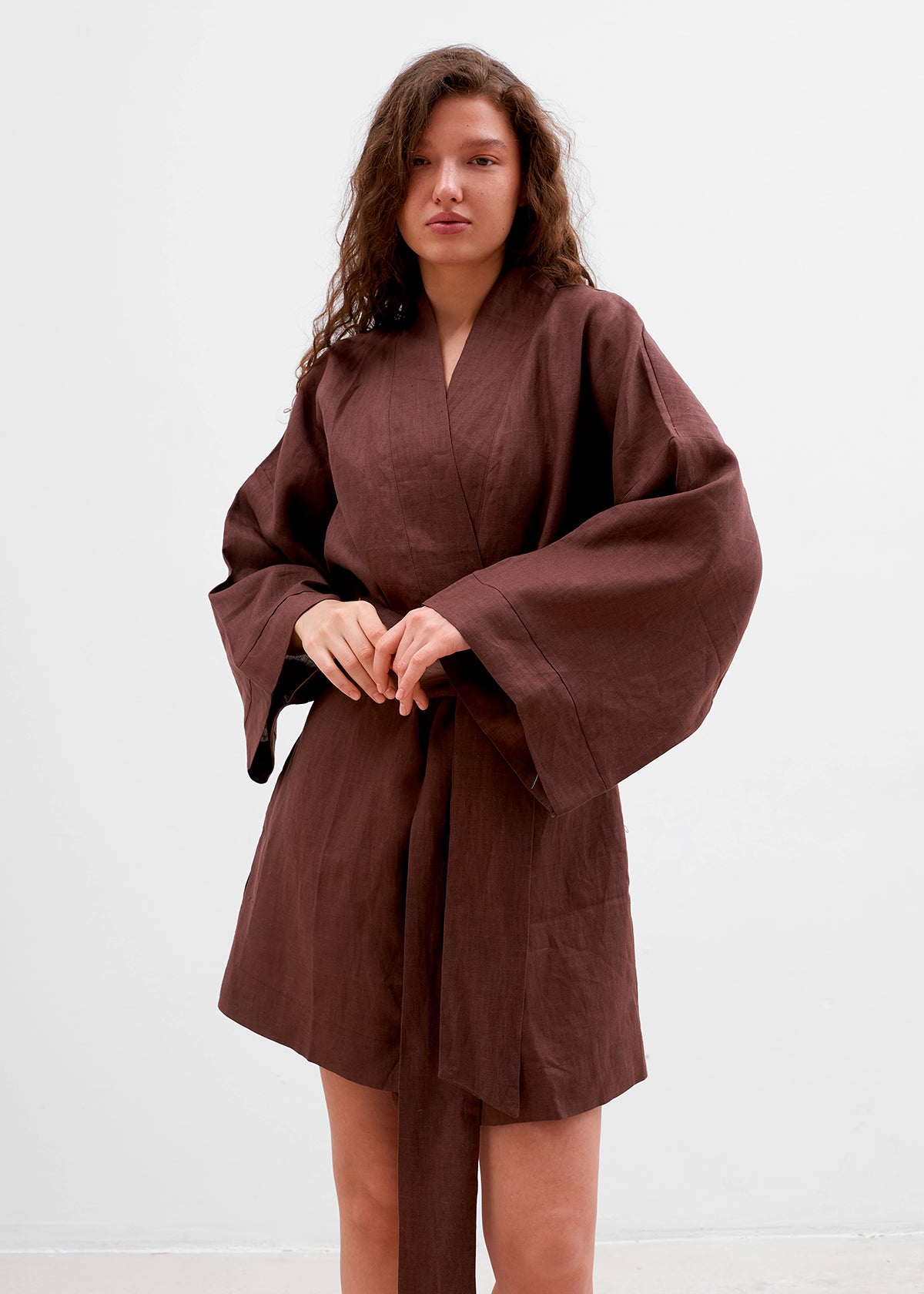 LINEN KIMONO MINI