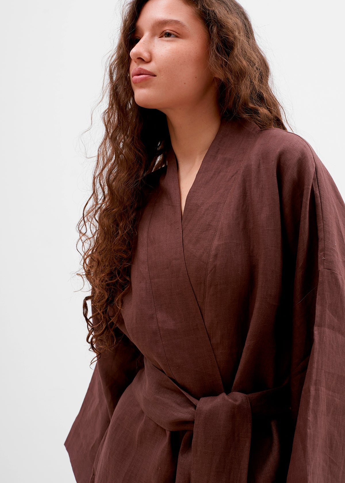 LINEN KIMONO MINI