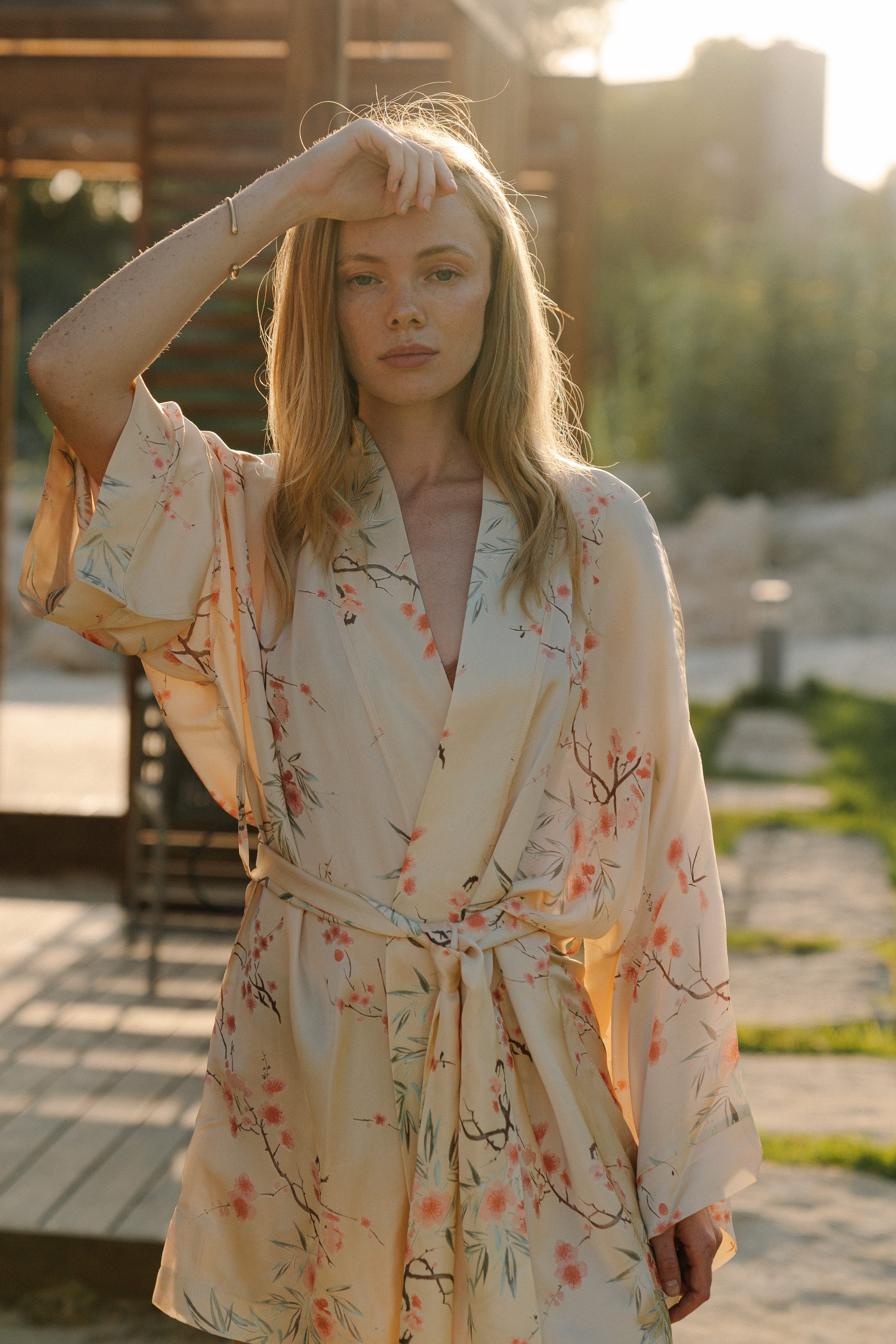 CHINESE STYLE KIMONO WITH PATTERN MINI