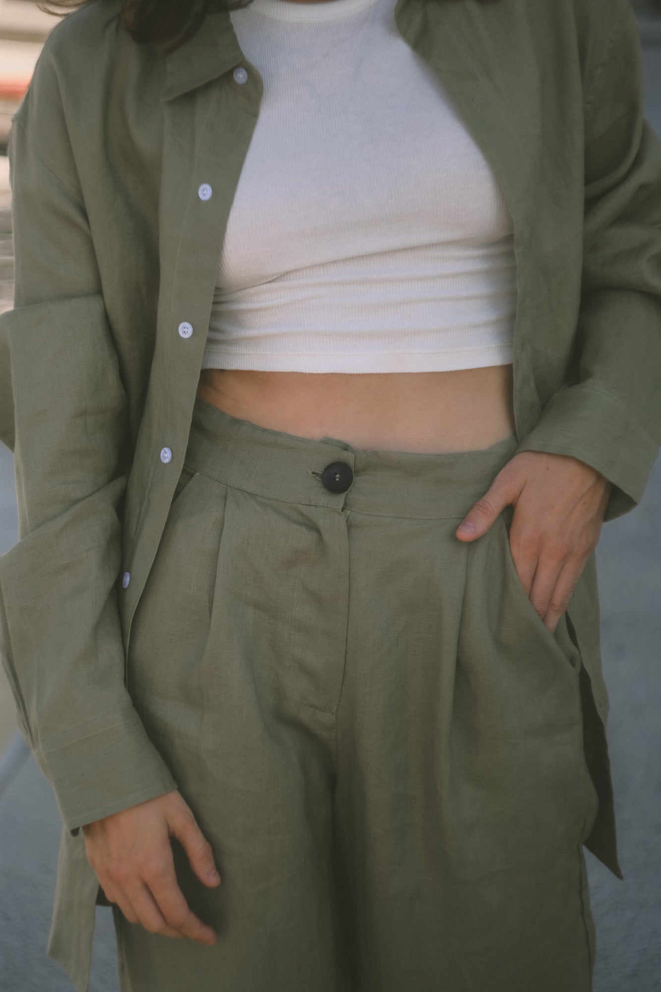 CLASSIC LINEN TROUSERS
