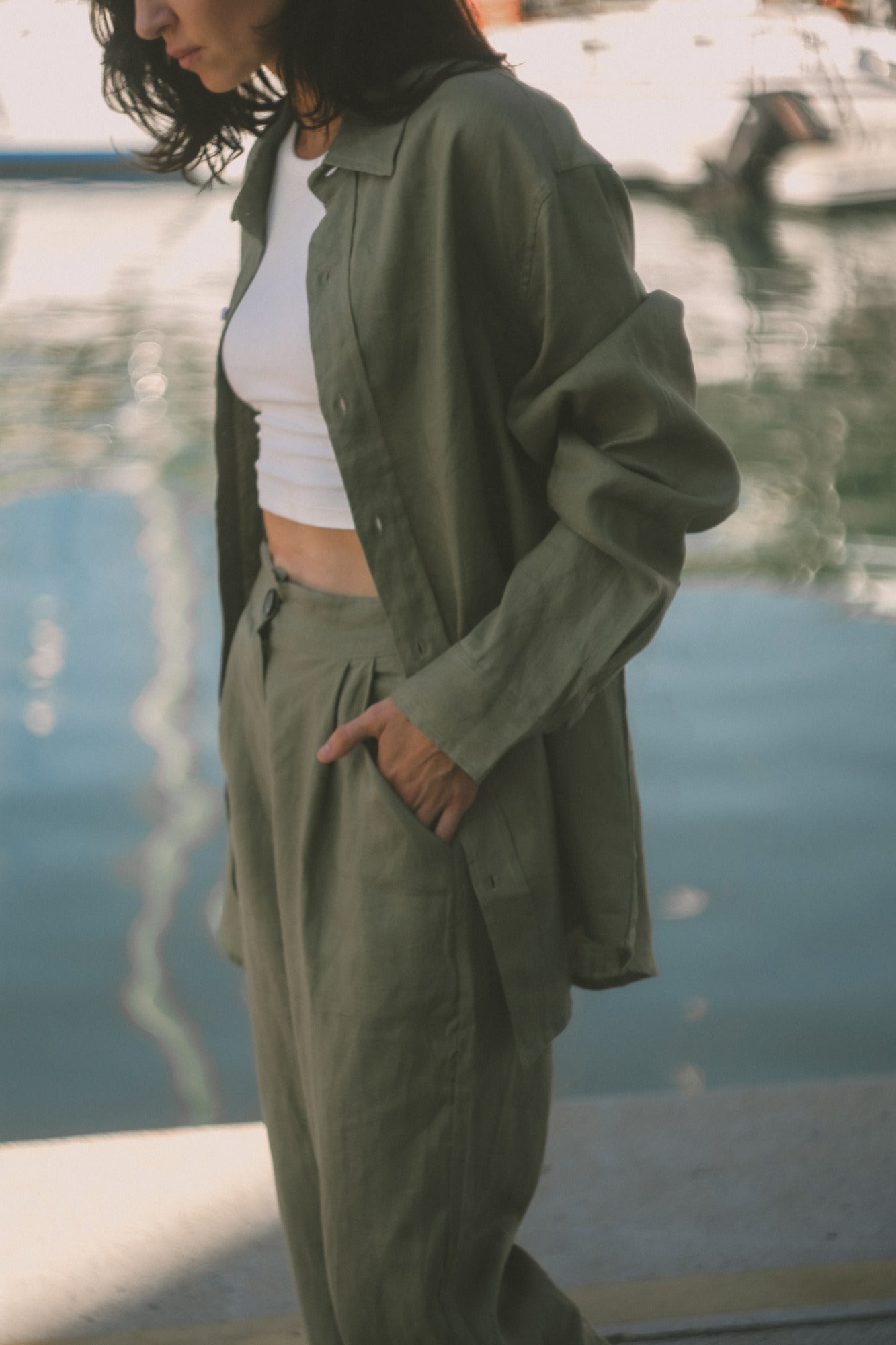 CLASSIC LINEN TROUSERS