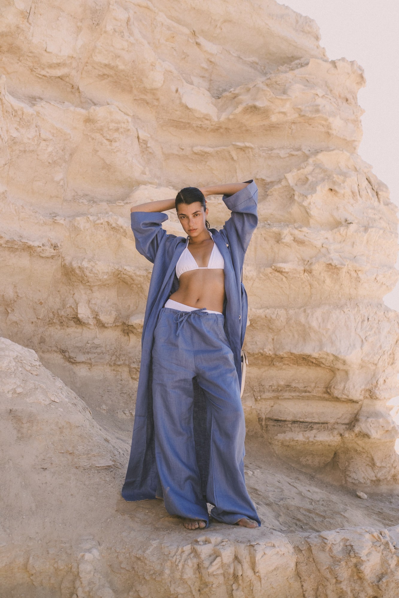 LINEN KIMONO MAXI