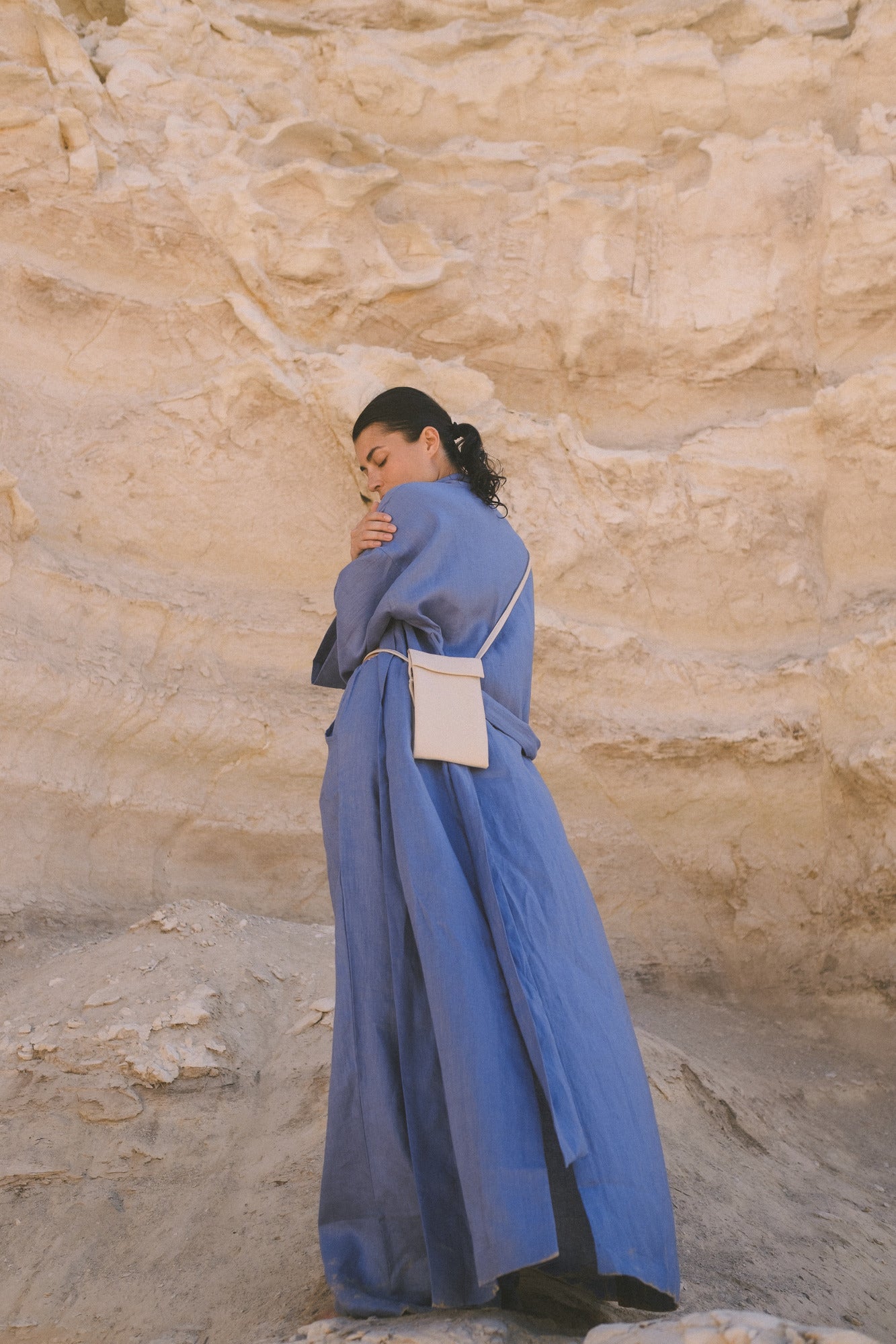 LINEN KIMONO MAXI