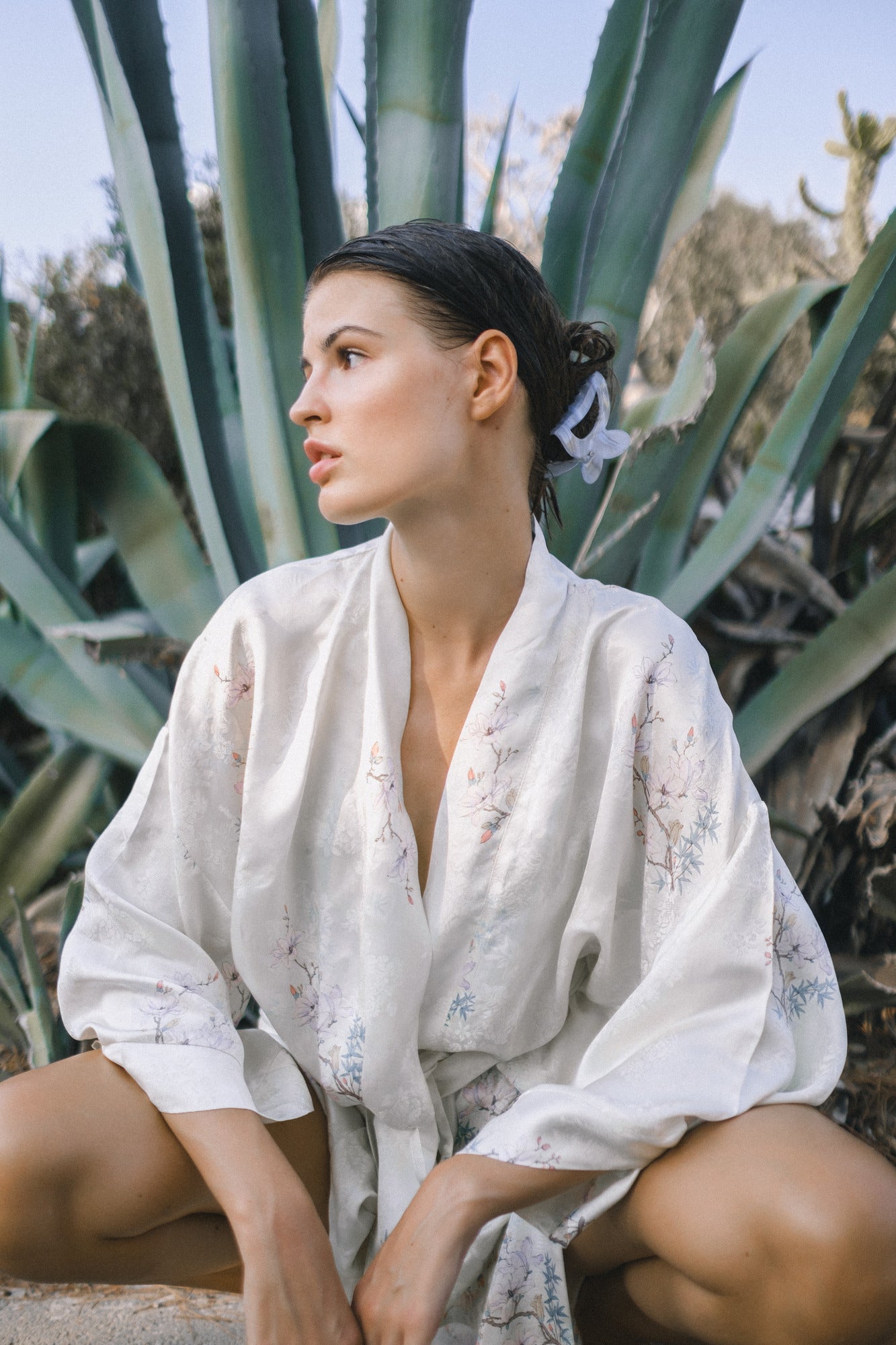 CHINESE STYLE KIMONO WITH PATTERN MINI