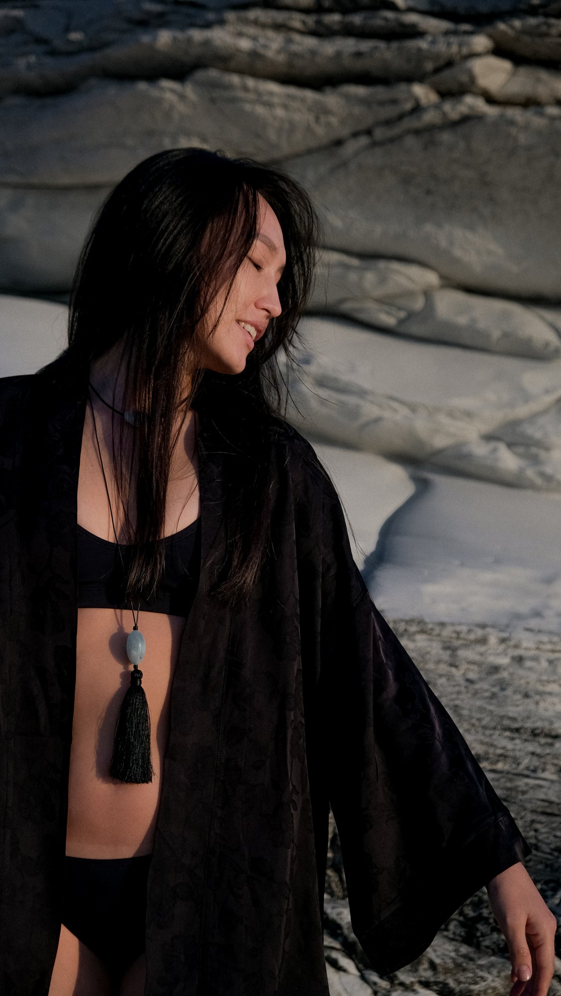 CHINESE STYLE KIMONO WITH PATTERN MINI