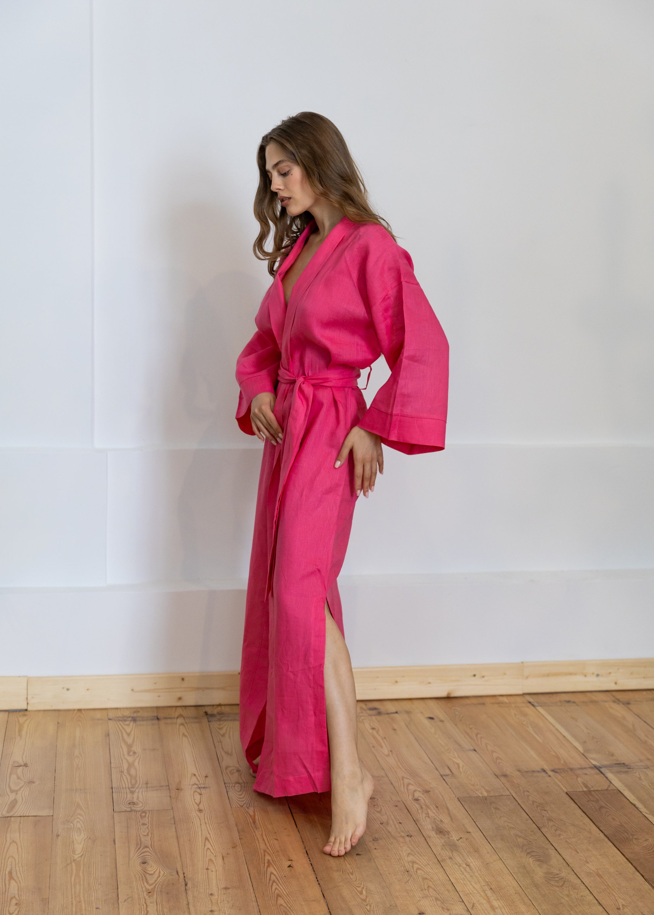 LINEN KIMONO MAXI