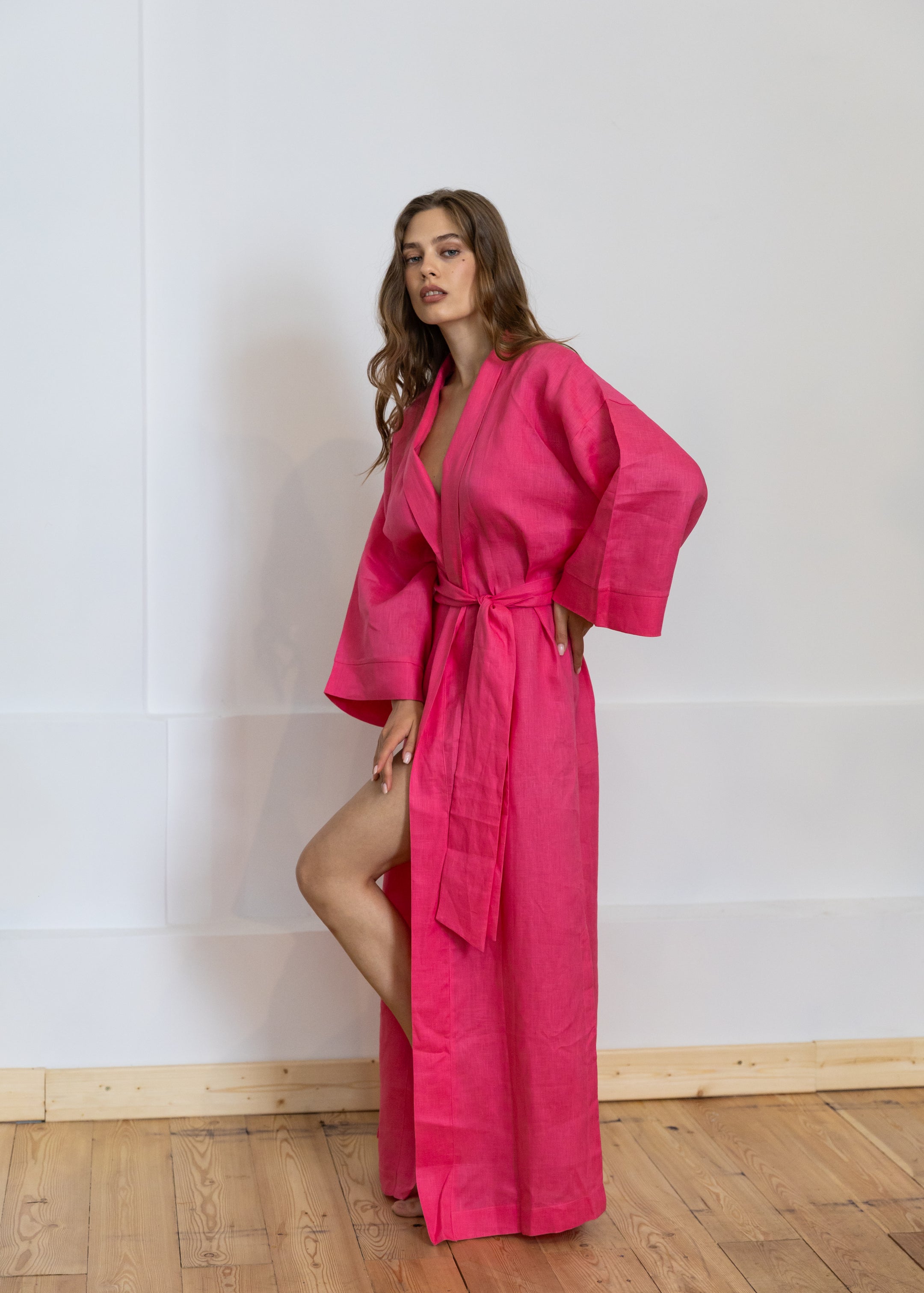 LINEN KIMONO MAXI