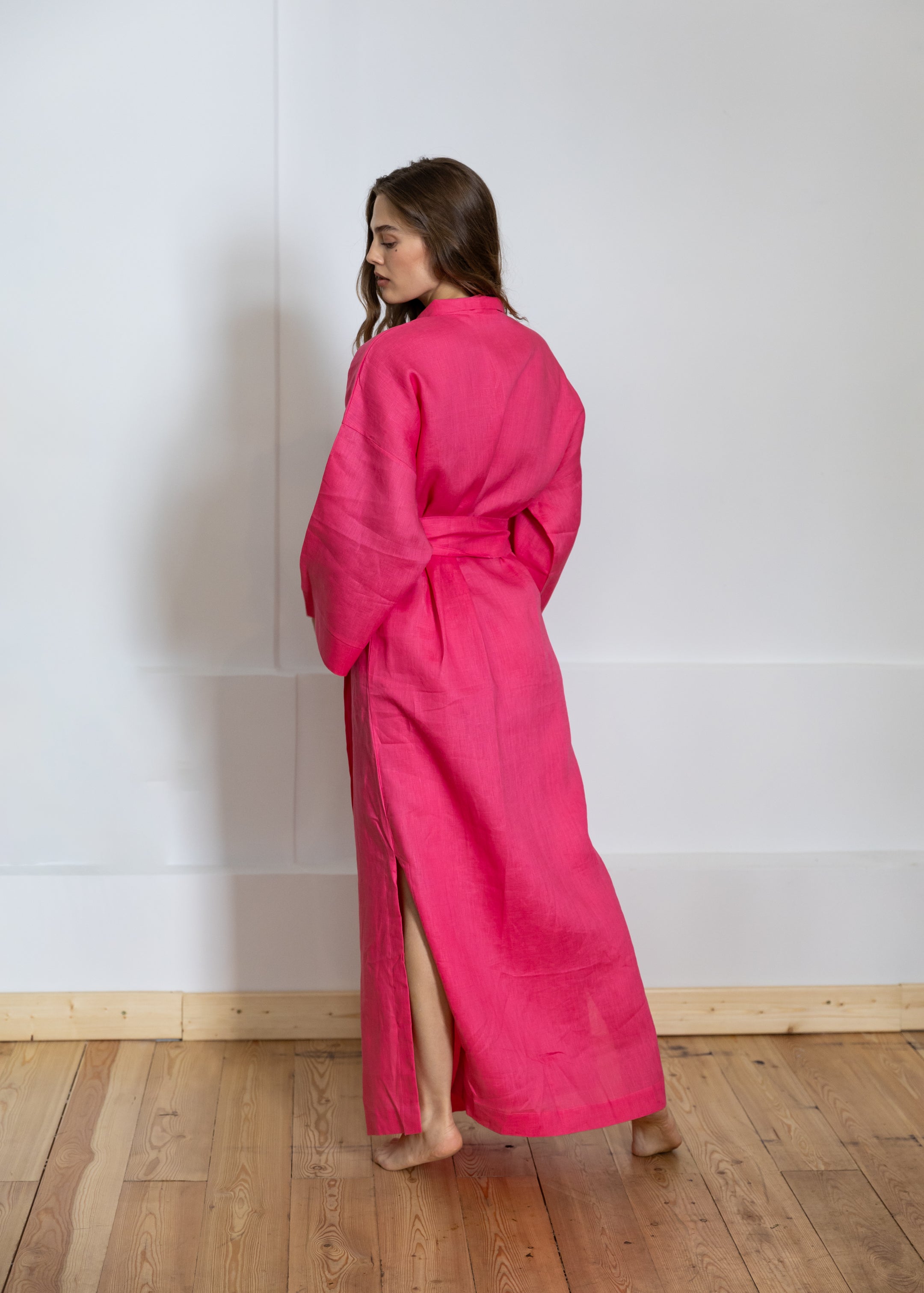 LINEN KIMONO MAXI