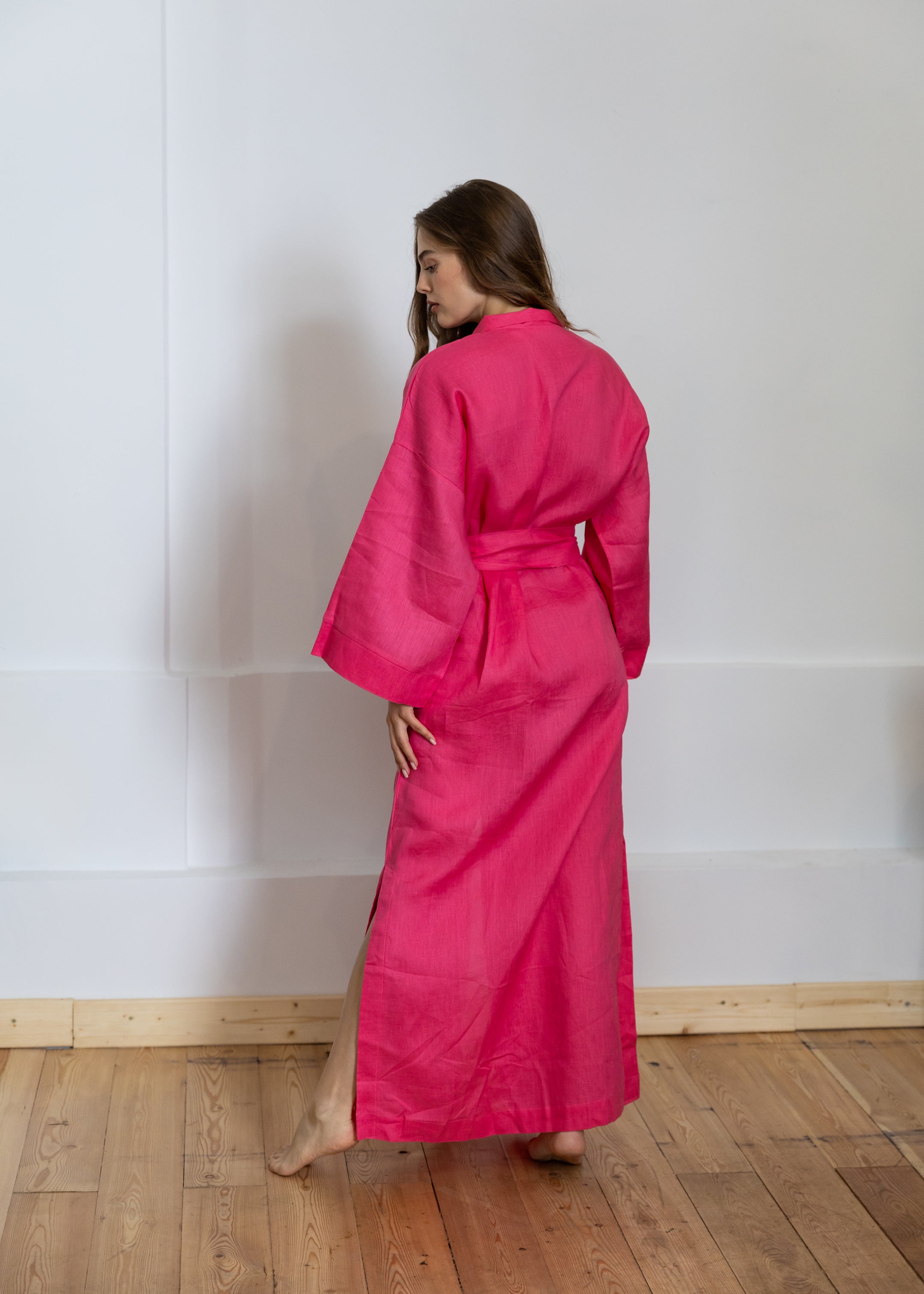 LINEN KIMONO MAXI