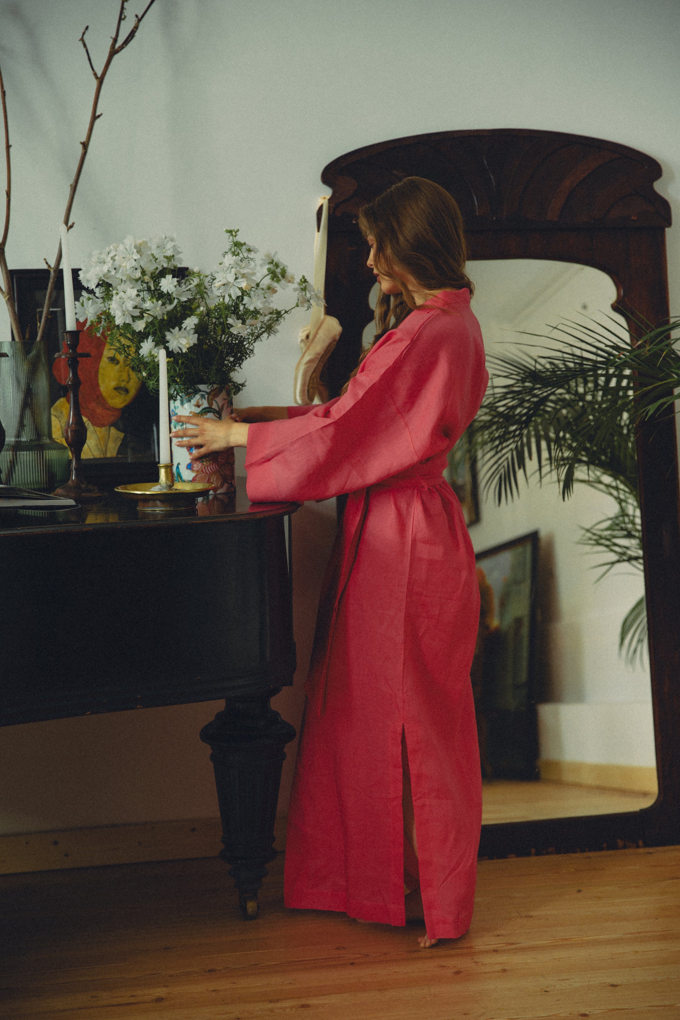 LINEN KIMONO MAXI