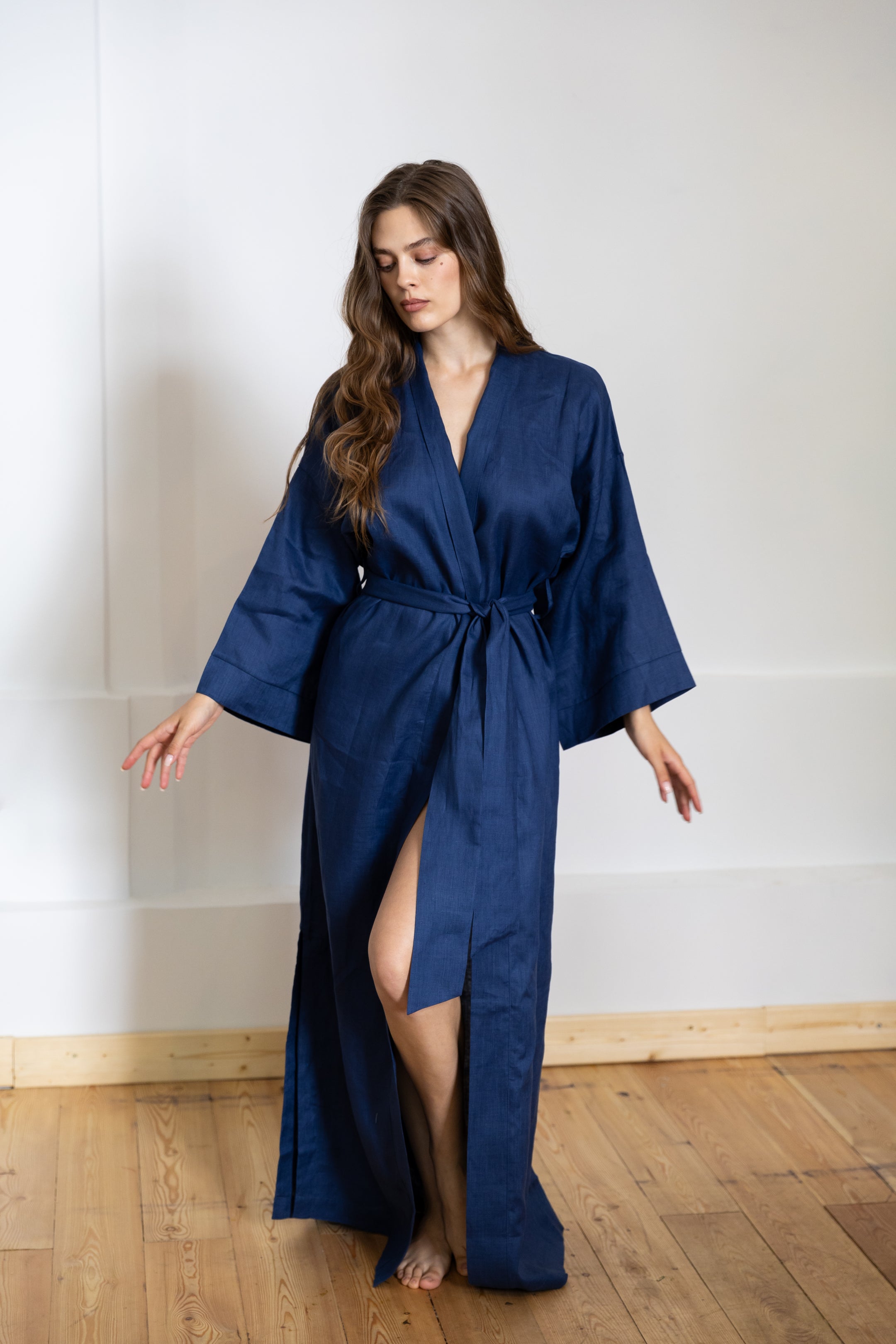 LINEN KIMONO MAXI