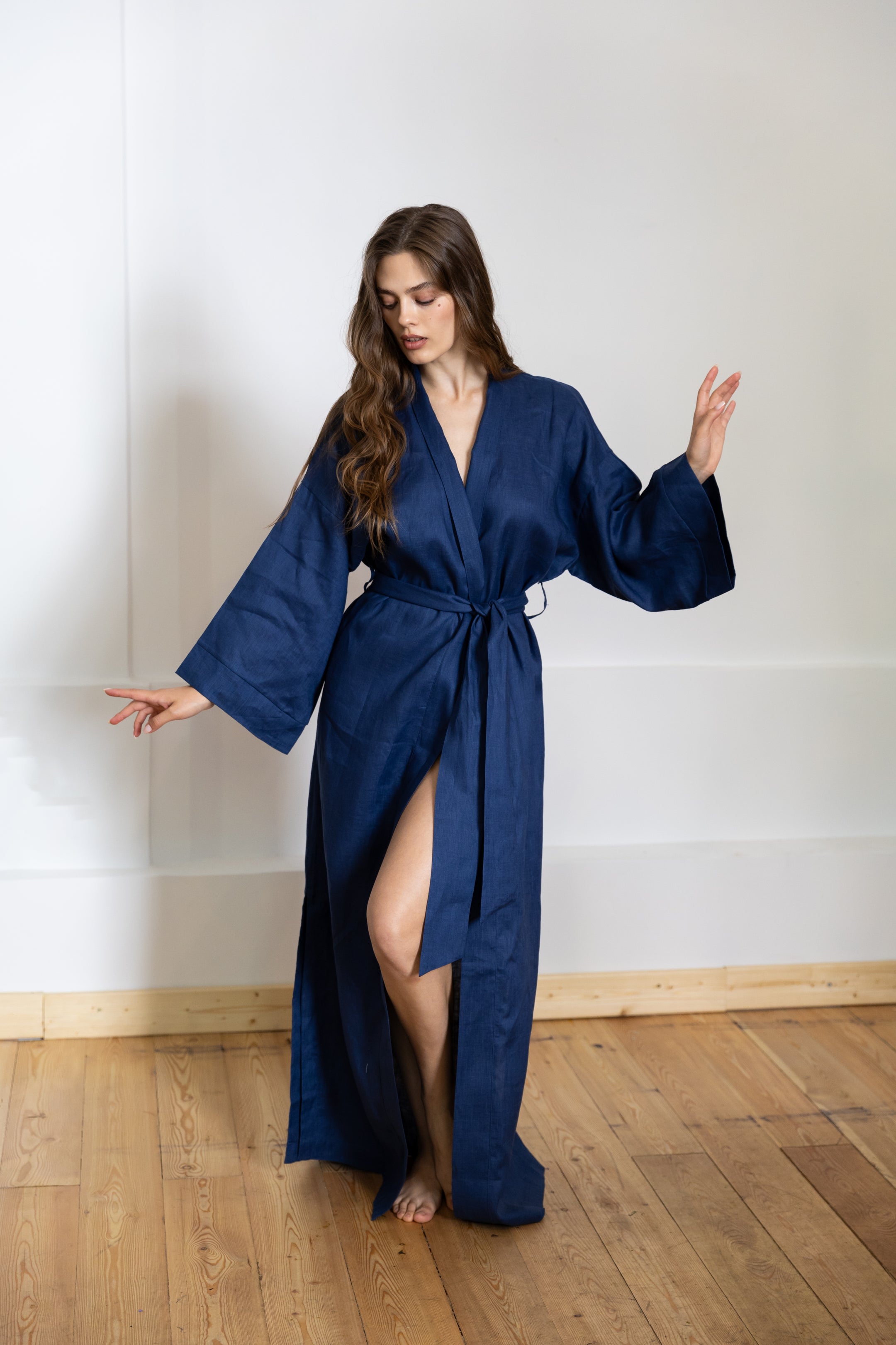 LINEN KIMONO MAXI