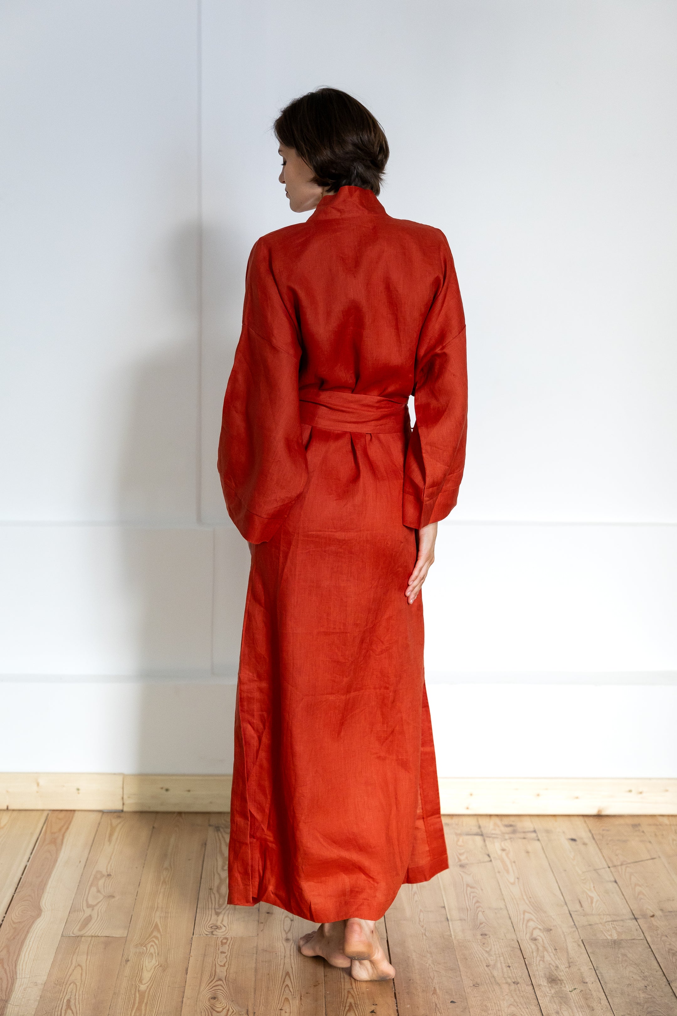 LINEN KIMONO MAXI