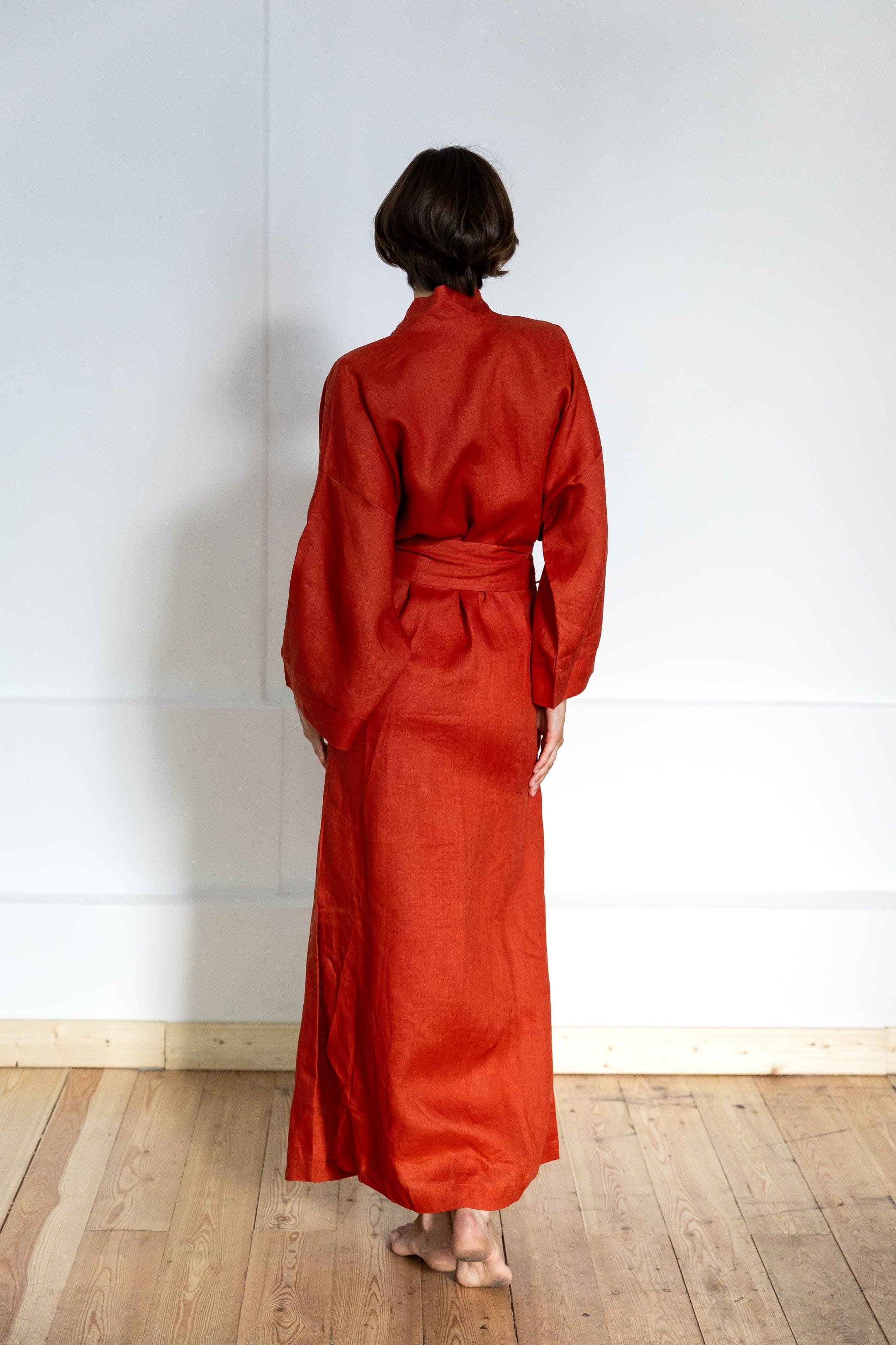 LINEN KIMONO MAXI
