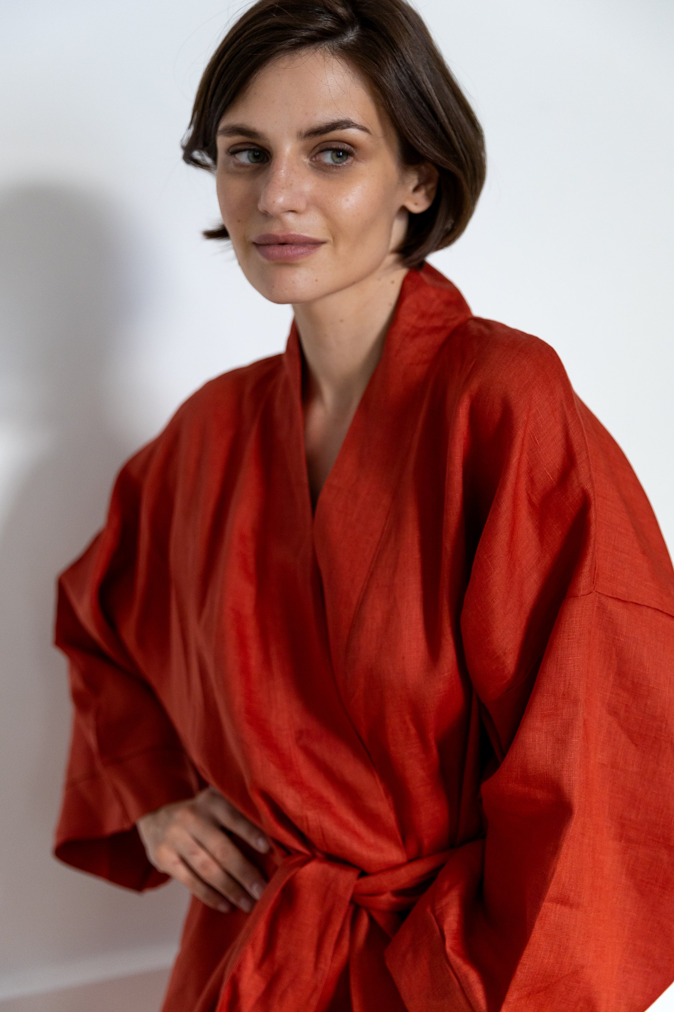 LINEN KIMONO MAXI