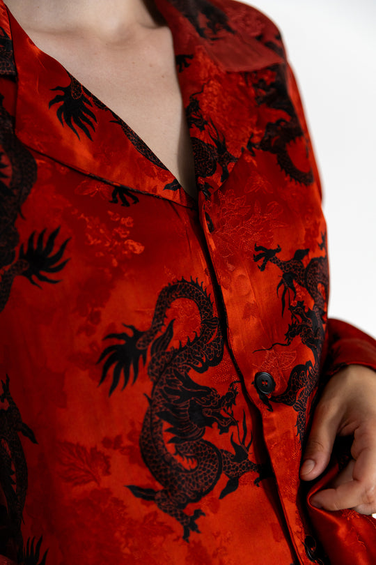CHINESE STYLE BLOUSE WITH PATTERNS