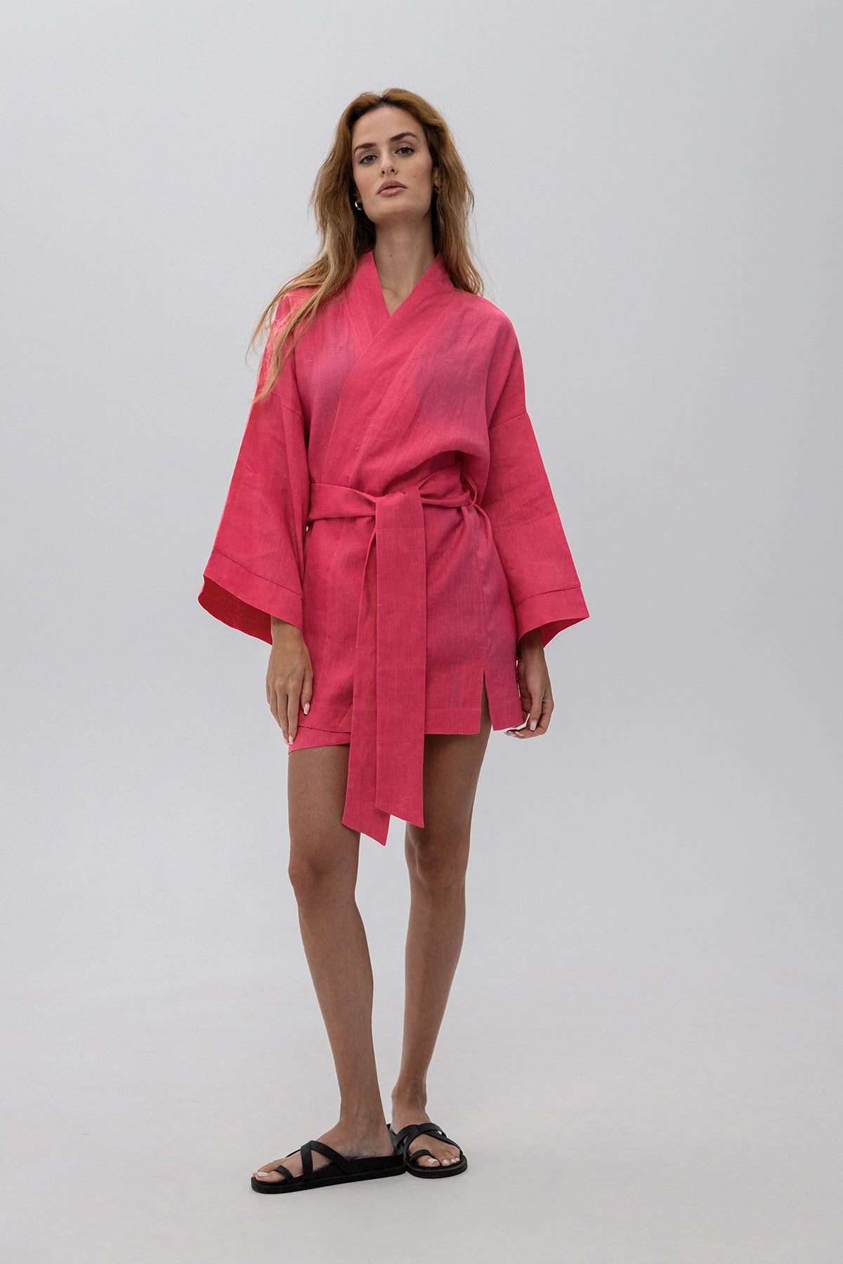 LINEN KIMONO MINI