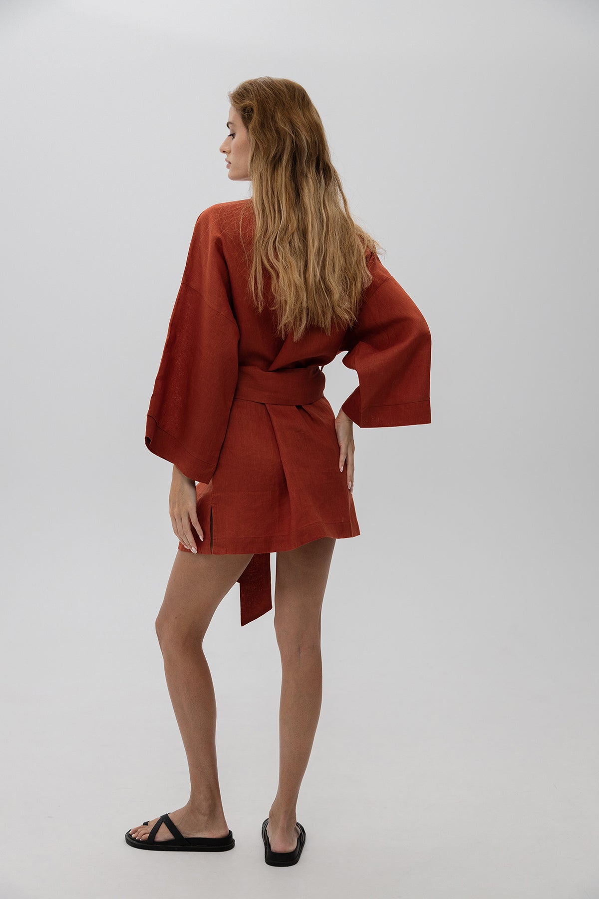 LINEN KIMONO MINI