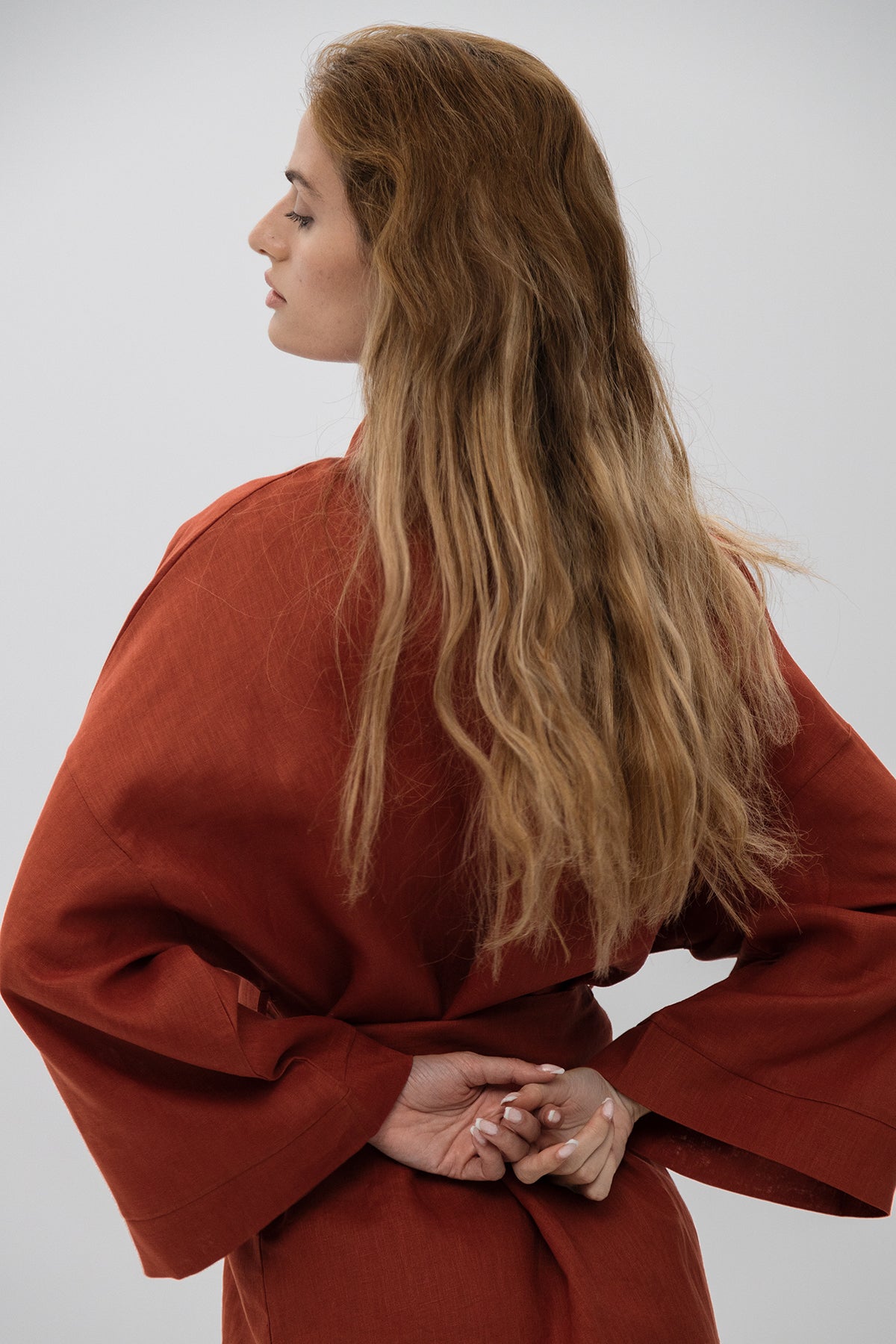 LINEN KIMONO MINI