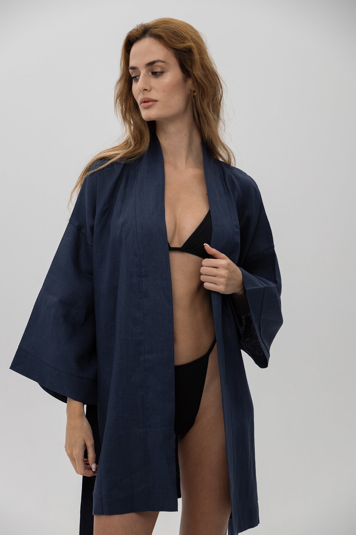 LINEN KIMONO MINI