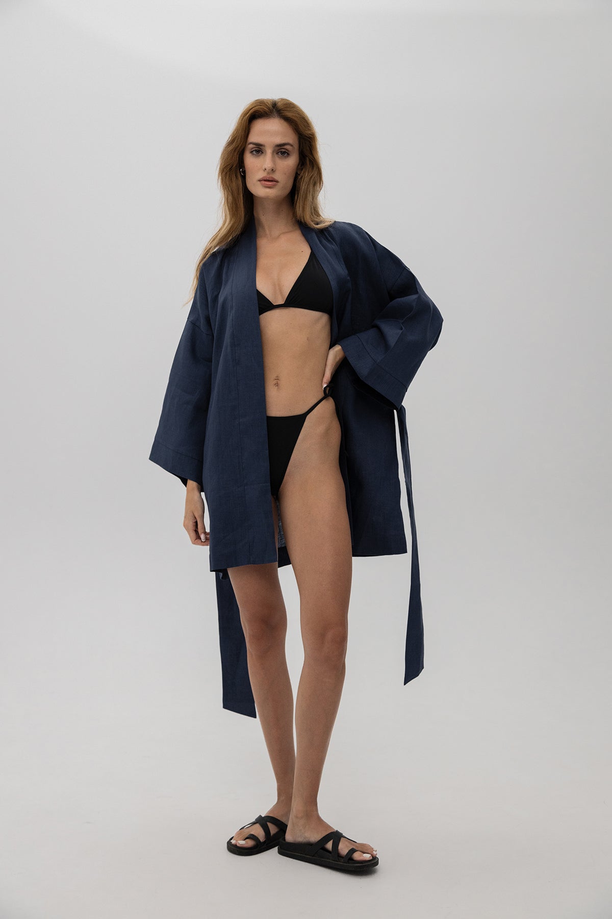 LINEN KIMONO MINI
