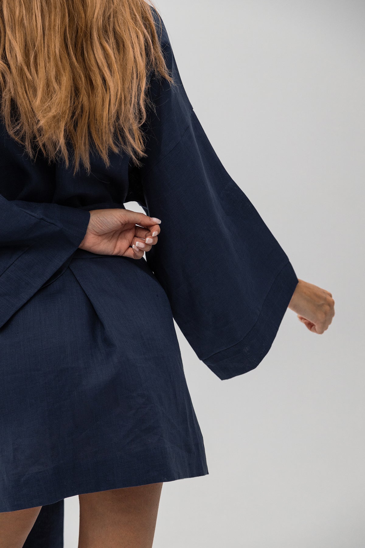 LINEN KIMONO MINI