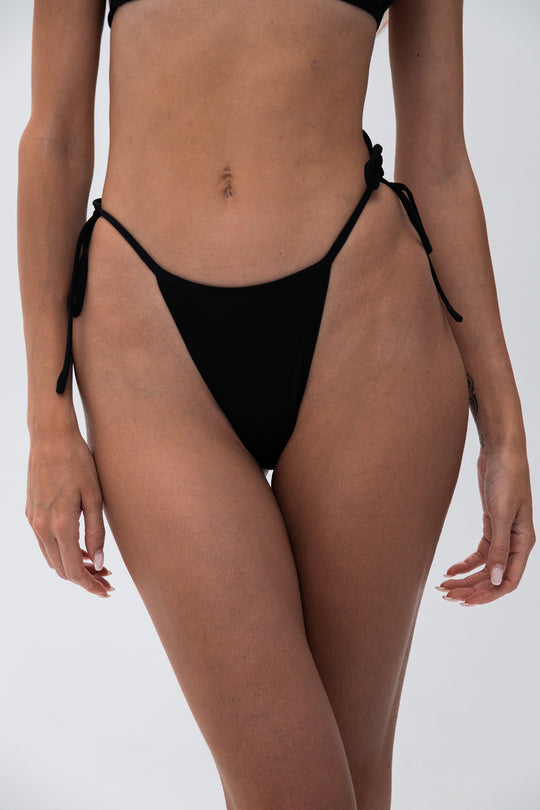 TANGA BIKINI BOTTOM WITH TIES