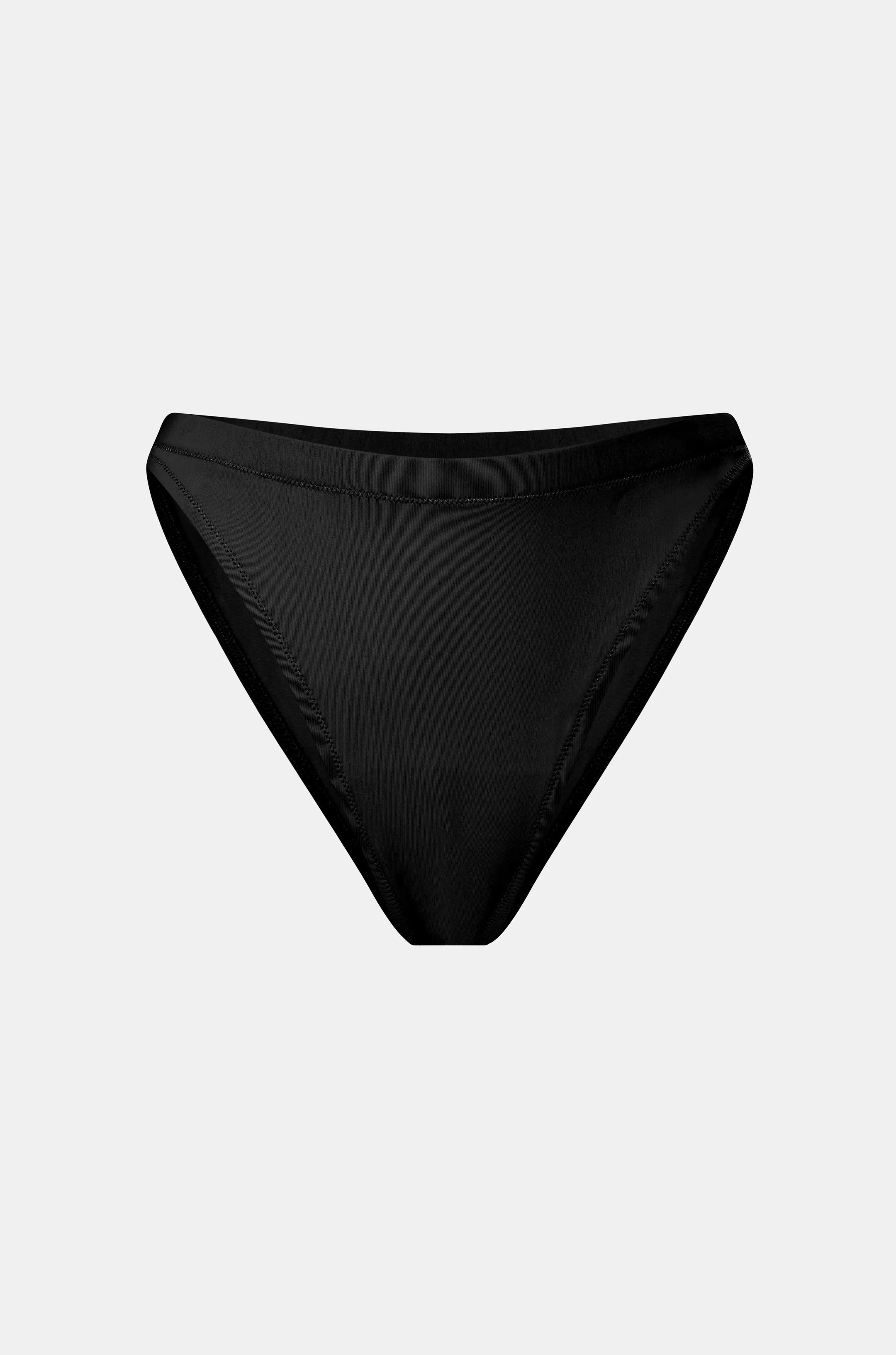 HIGH WAIST BIKINI BOTTOMS WITH ELASTIC