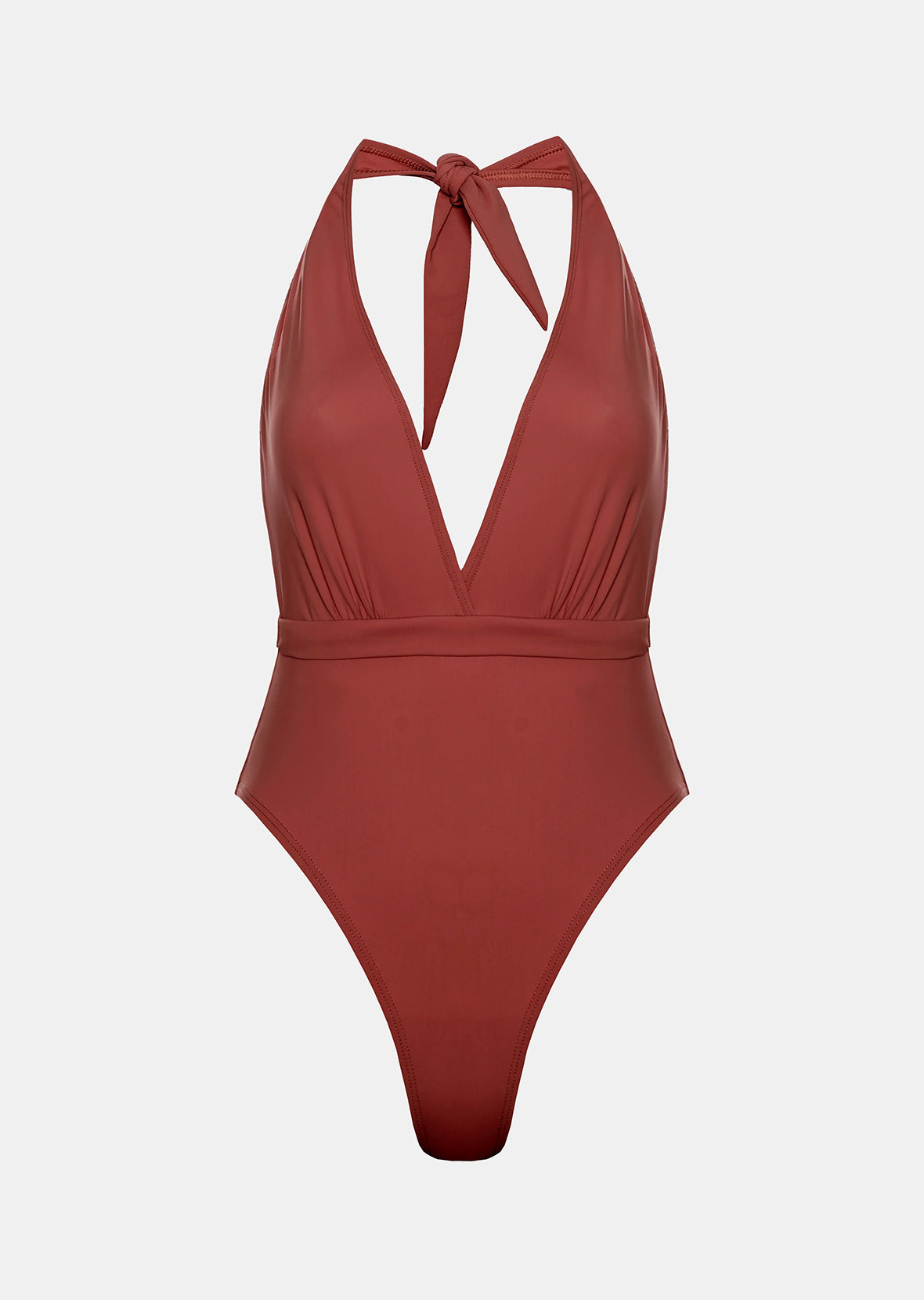 DEEP V-NECK ONE-PIECE SWIMSUIT