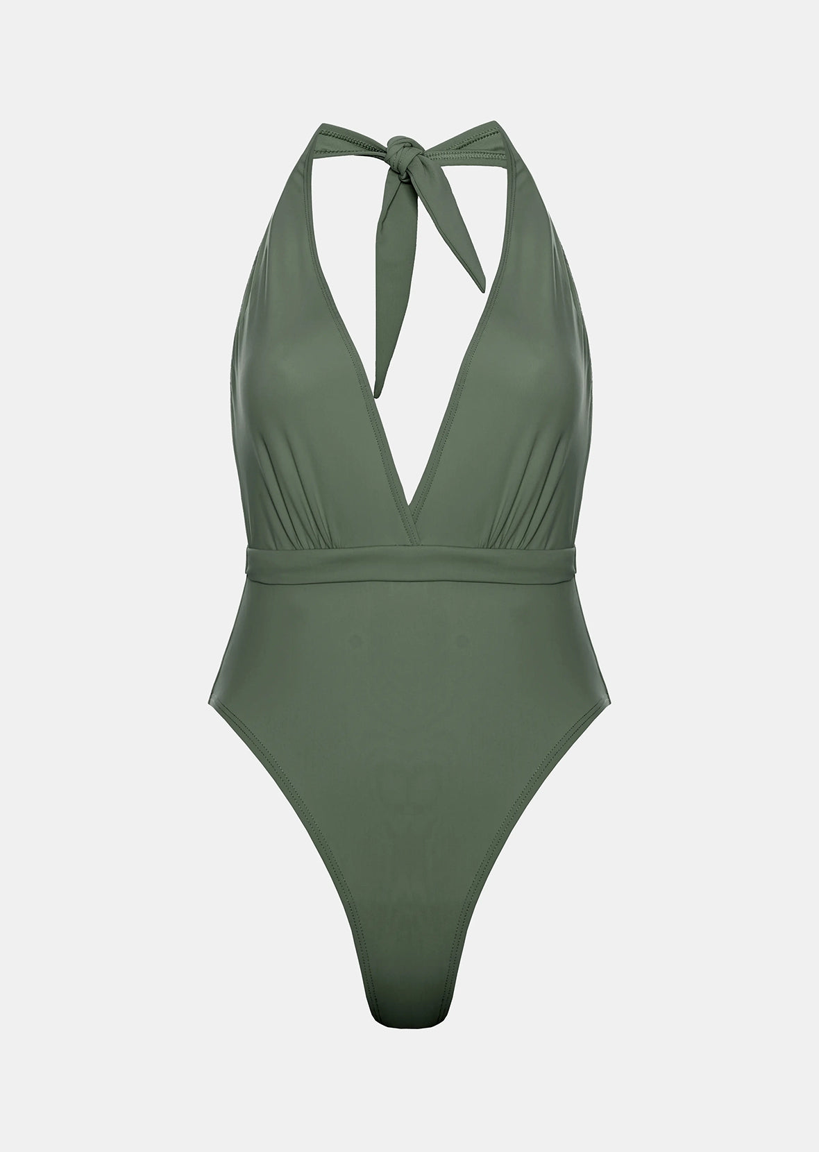 DEEP V-NECK ONE-PIECE SWIMSUIT