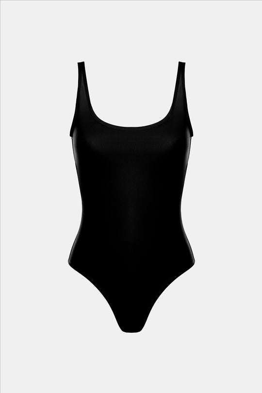 WIDE STRAPS ONE-PIECE SWIMSUIT