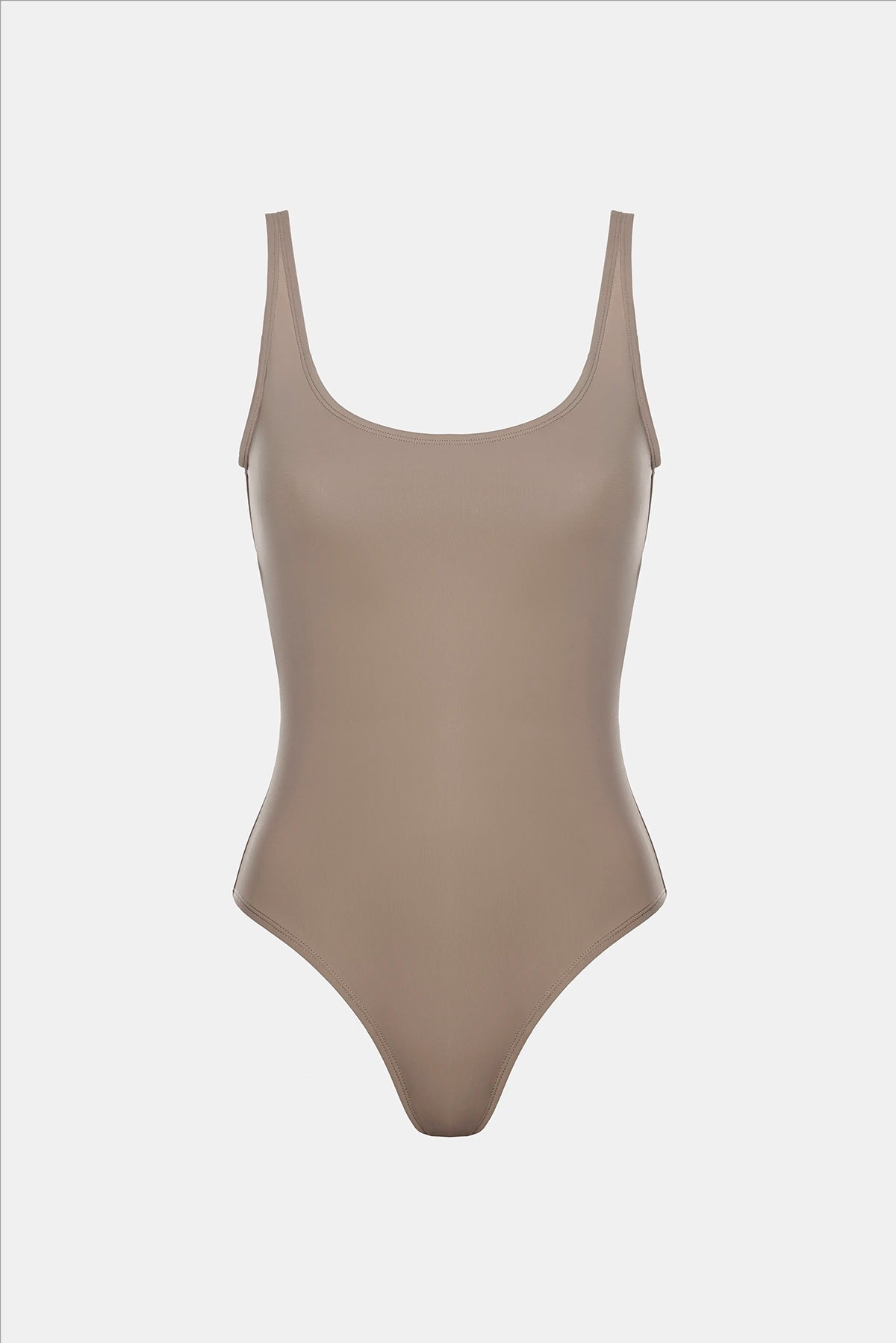 WIDE STRAPS ONE-PIECE SWIMSUIT