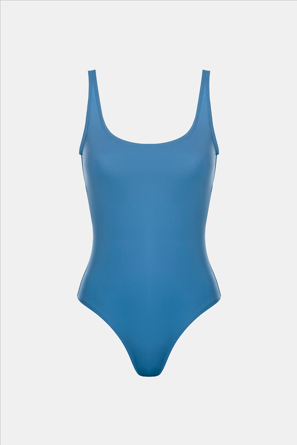 WIDE STRAPS ONE-PIECE SWIMSUIT
