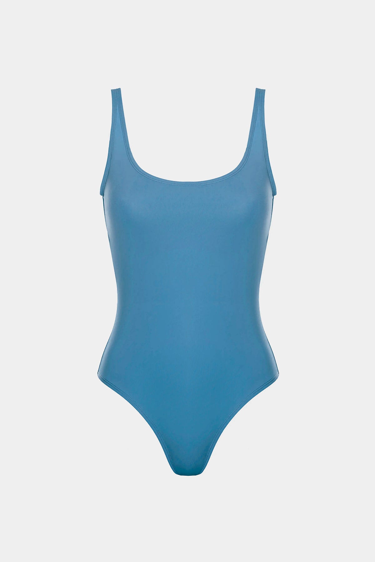 WIDE STRAPS ONE-PIECE SWIMSUIT