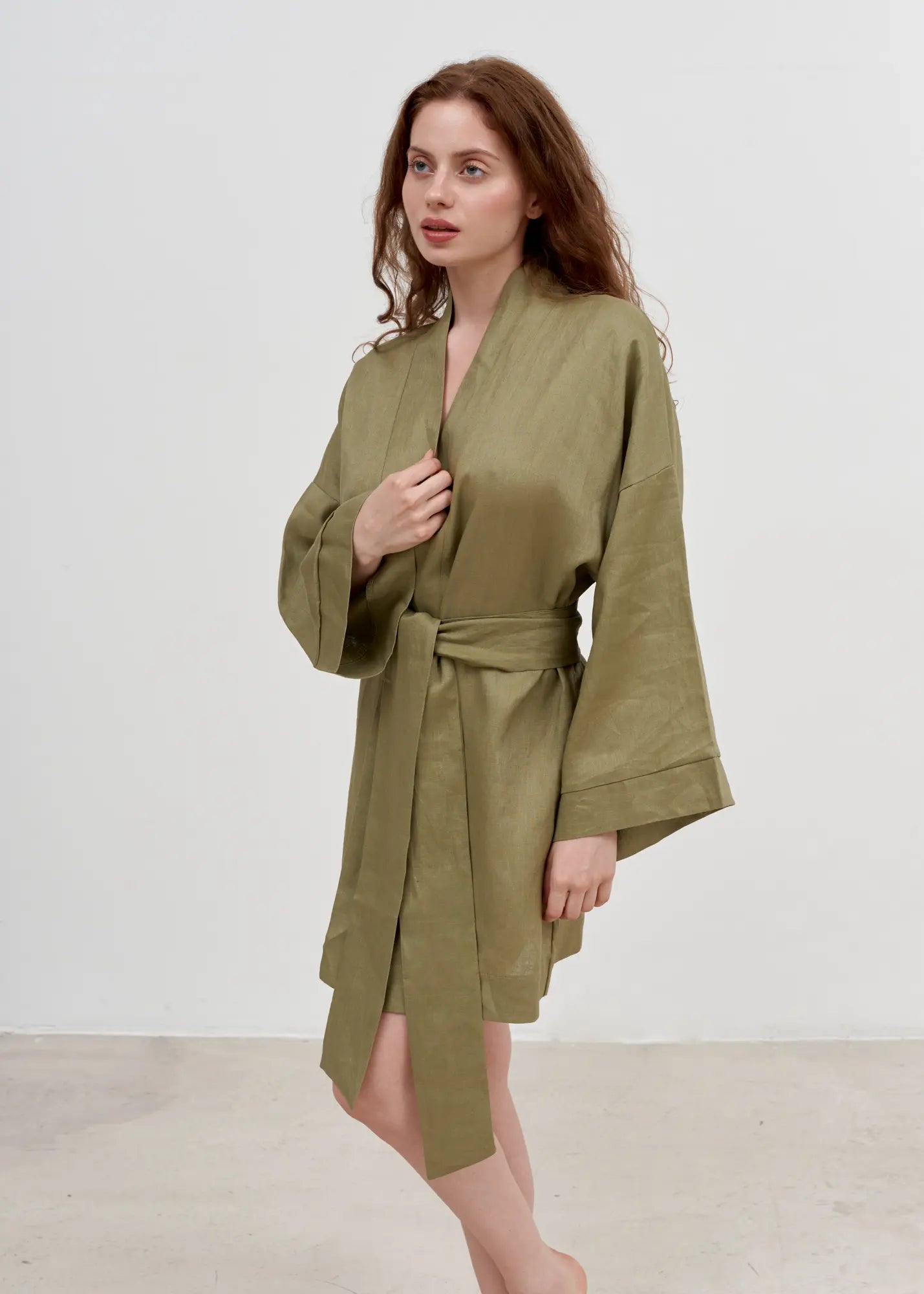 LINEN KIMONO MINI