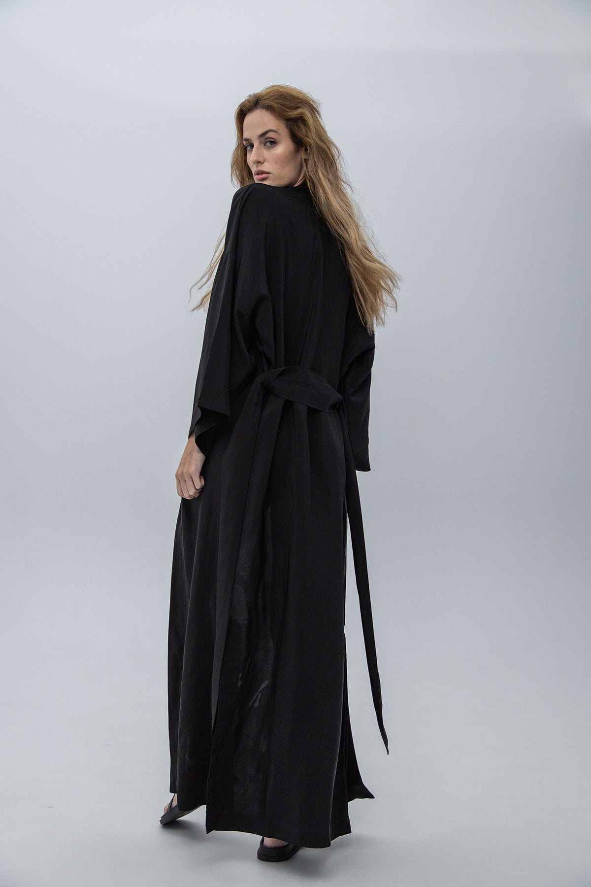 CHINESE STYLE KIMONO WITH PATTERN MAXI