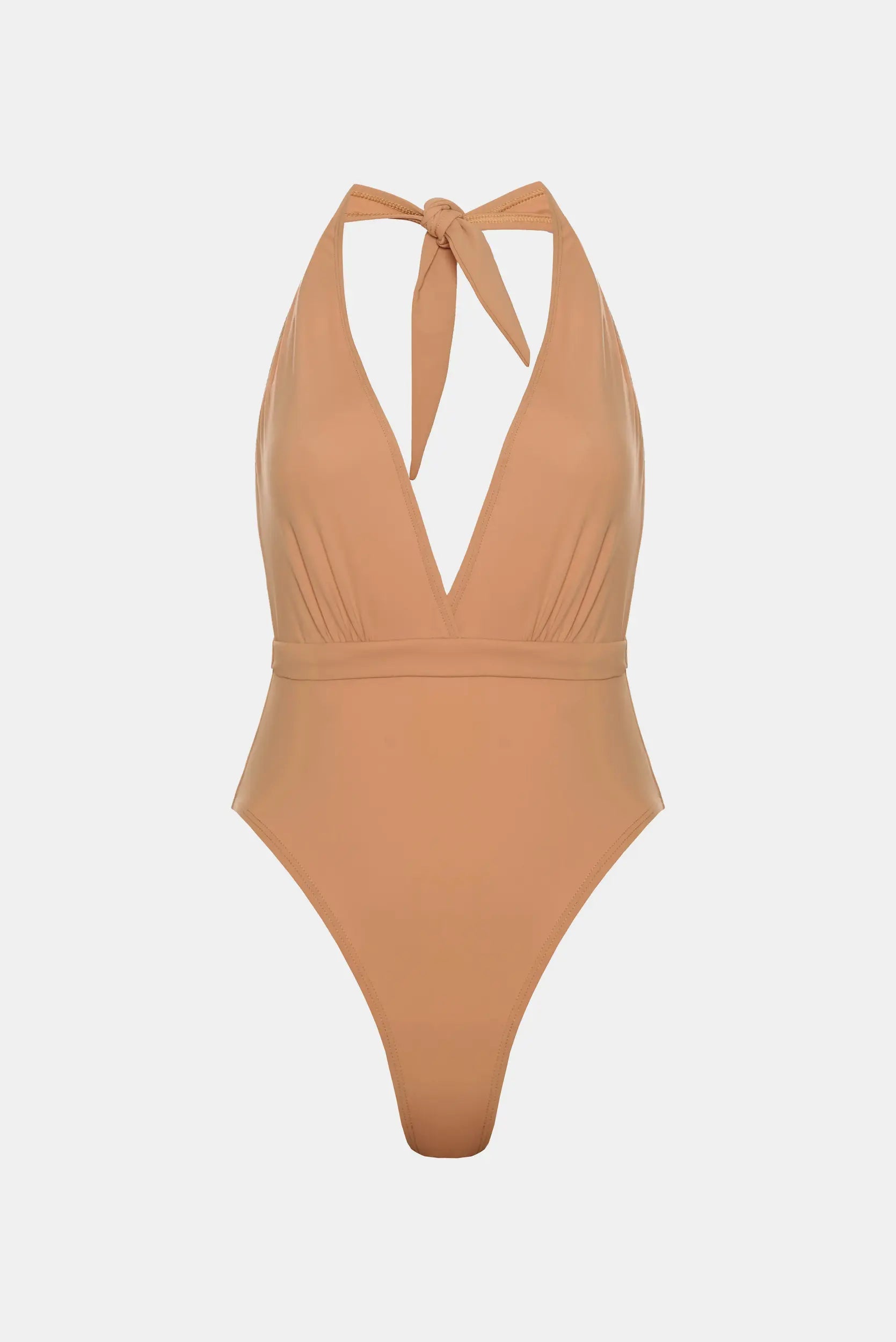 DEEP V-NECK ONE-PIECE SWIMSUIT