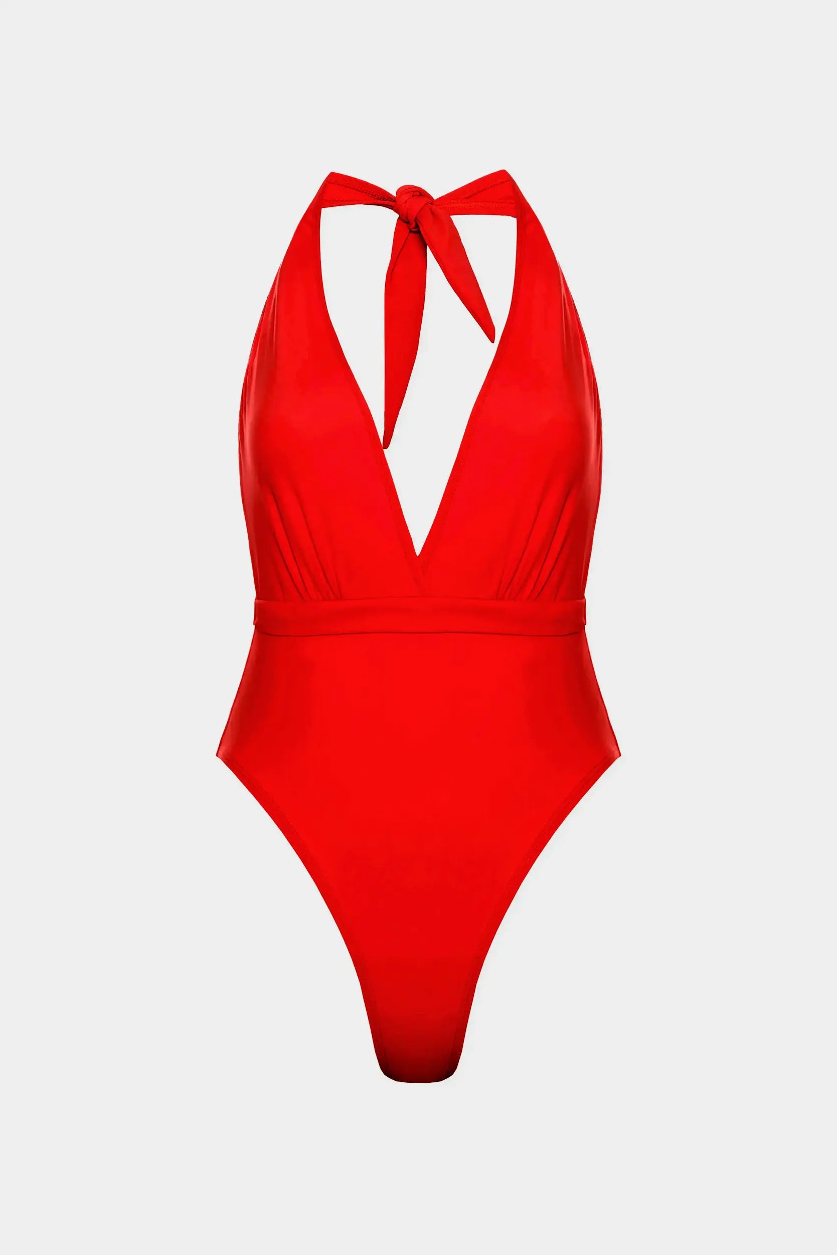 DEEP V-NECK ONE-PIECE SWIMSUIT