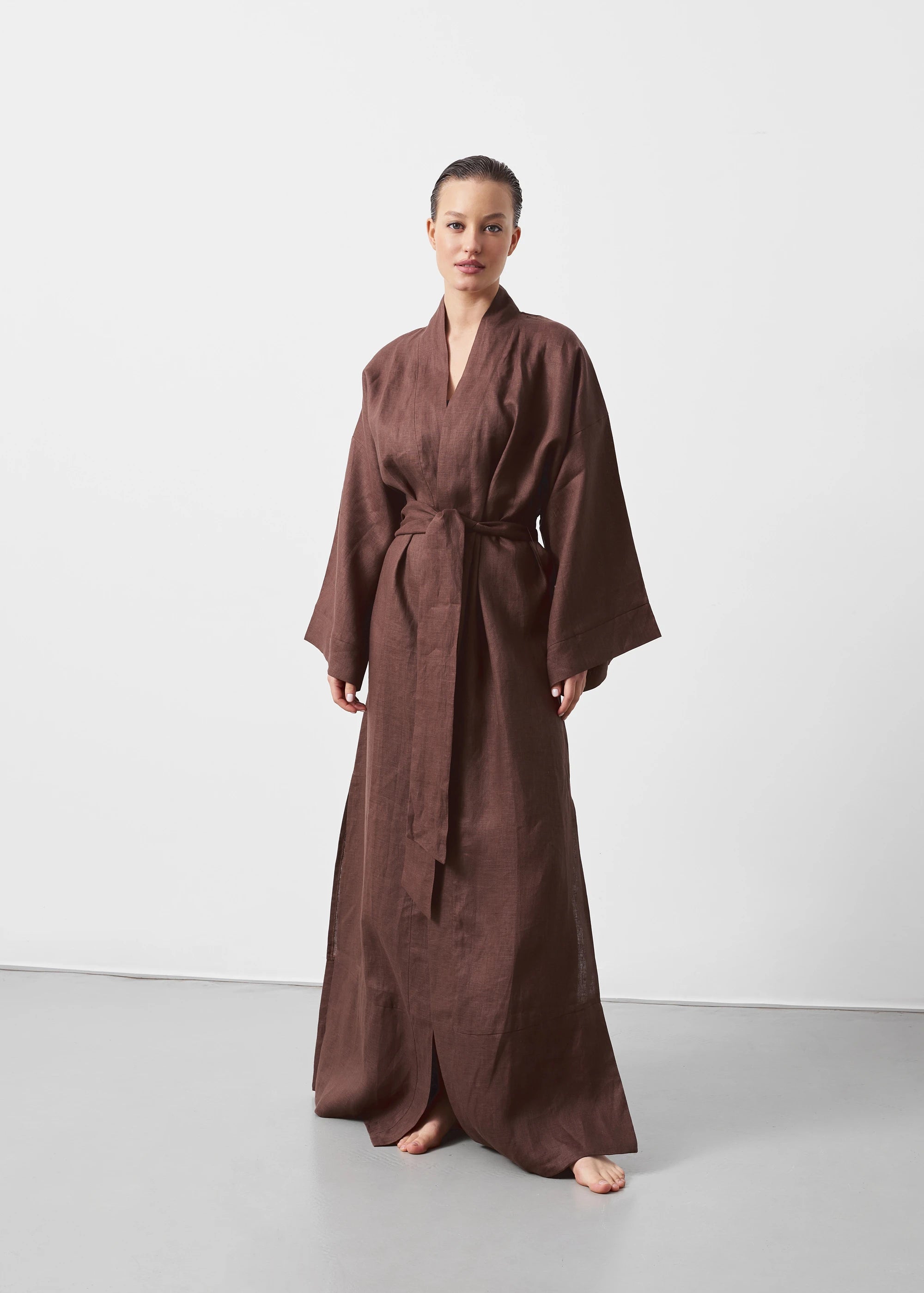 LINEN KIMONO MAXI