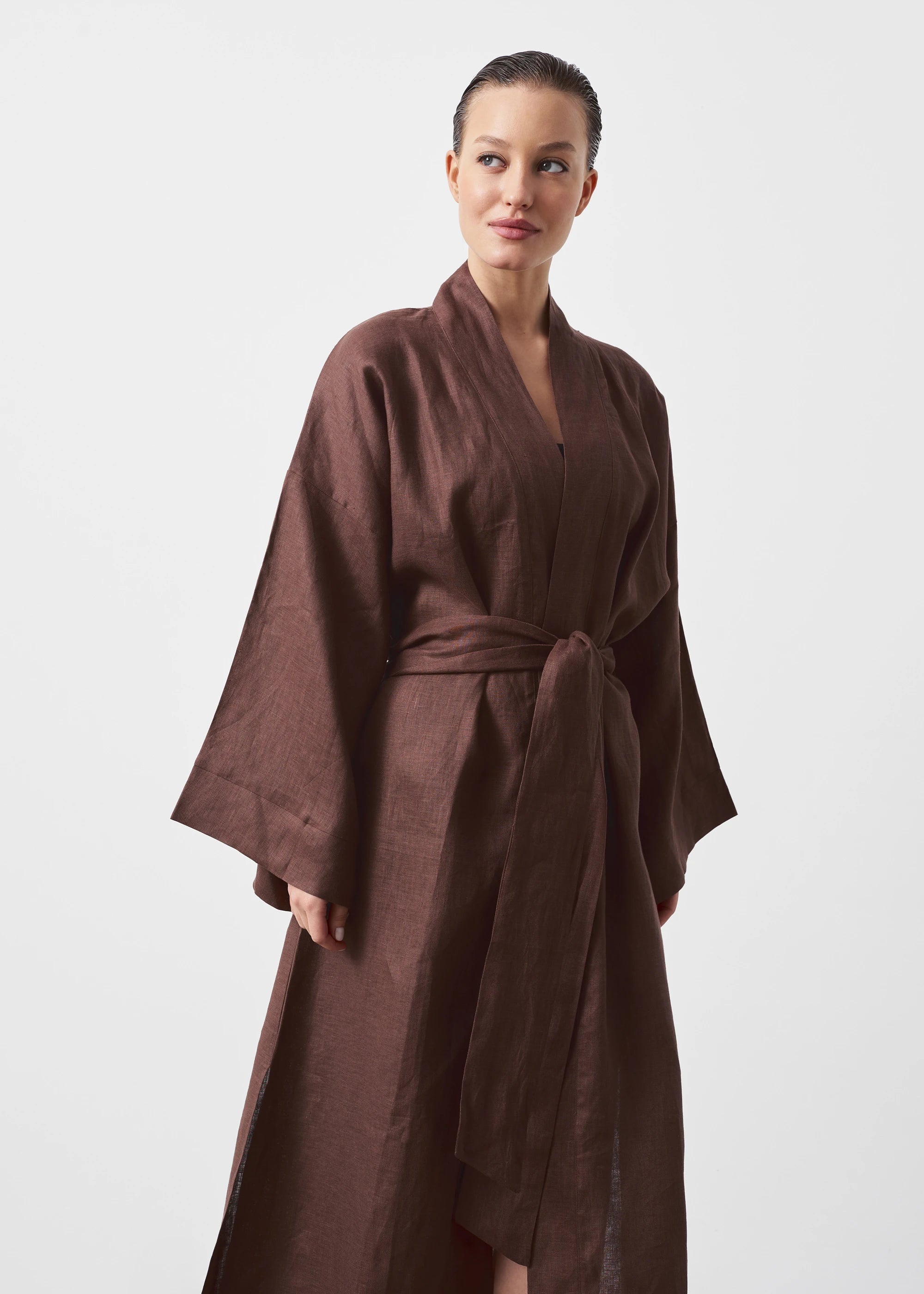 LINEN KIMONO MAXI
