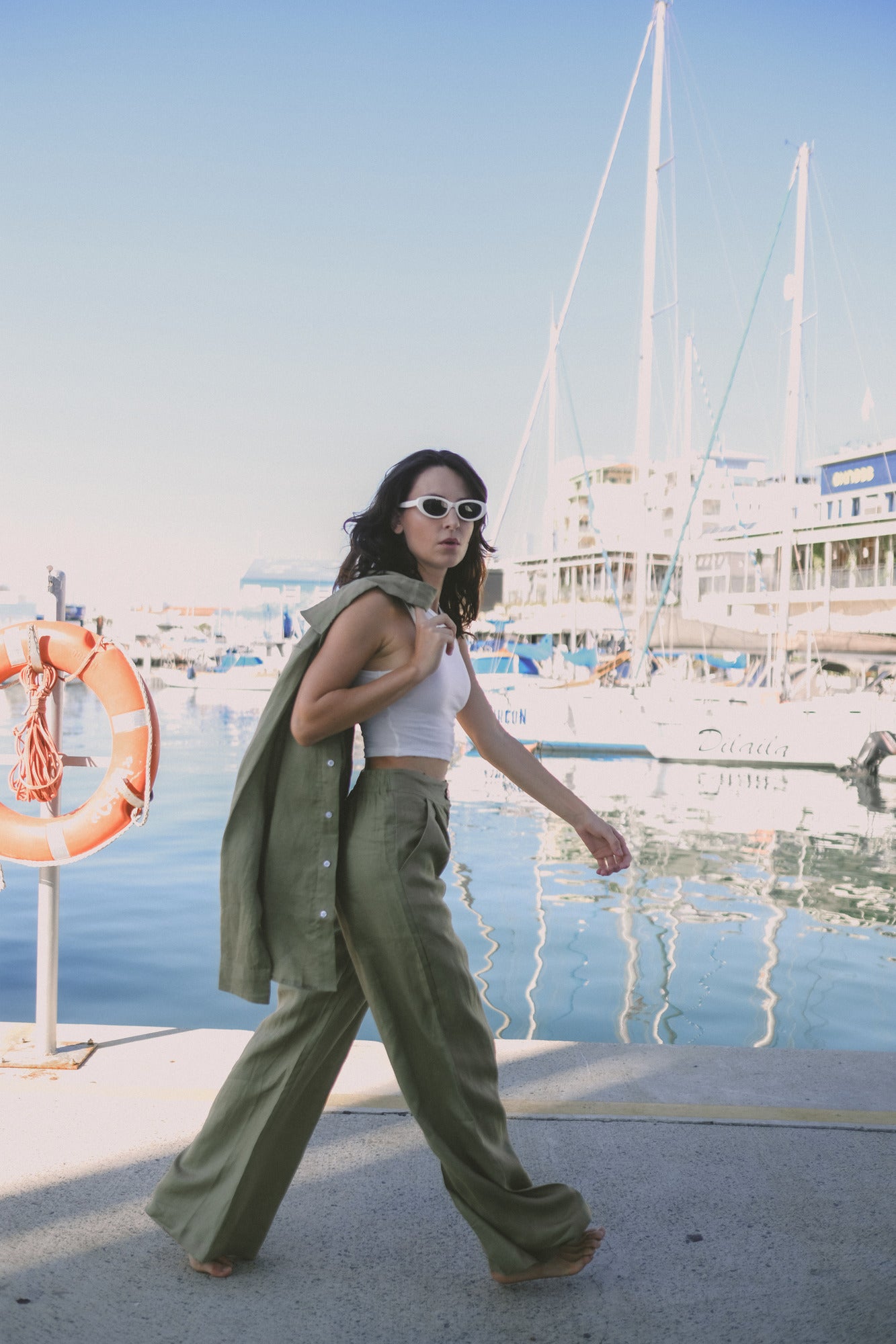 RIBBED CROPPED T-SHIRT