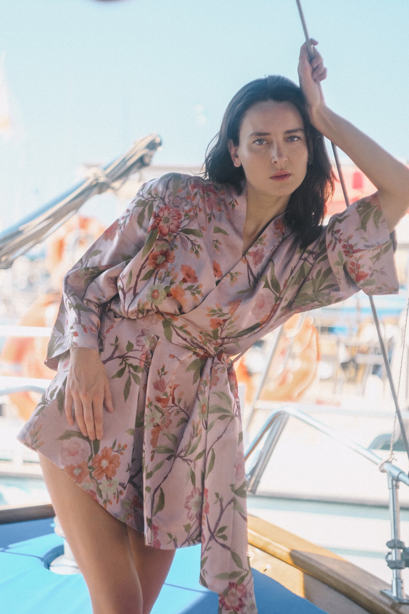 CHINESE STYLE KIMONO WITH PATTERN MINI